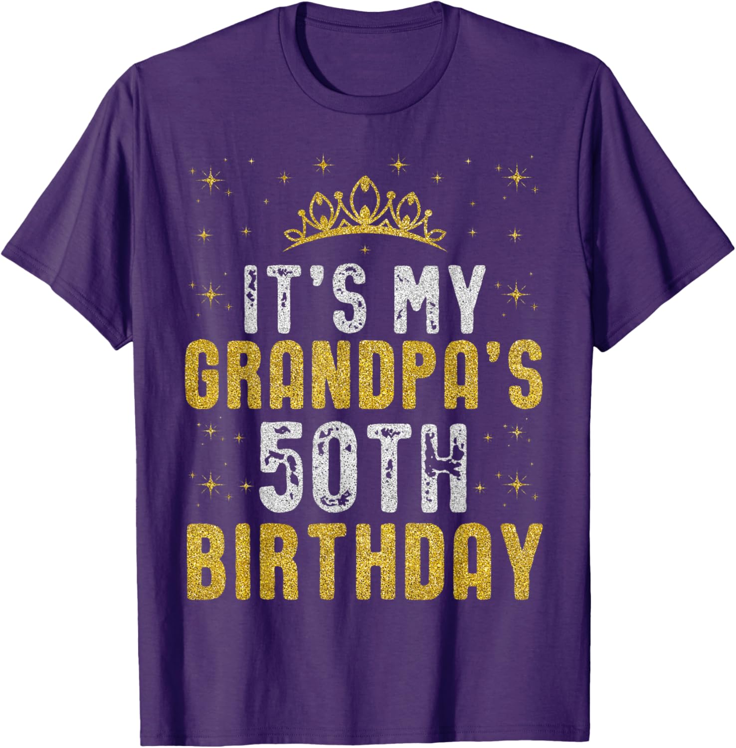 Happy Grandpa's 50th Birthday T-Shirt Retro Style 1975 Gift Idea - 12