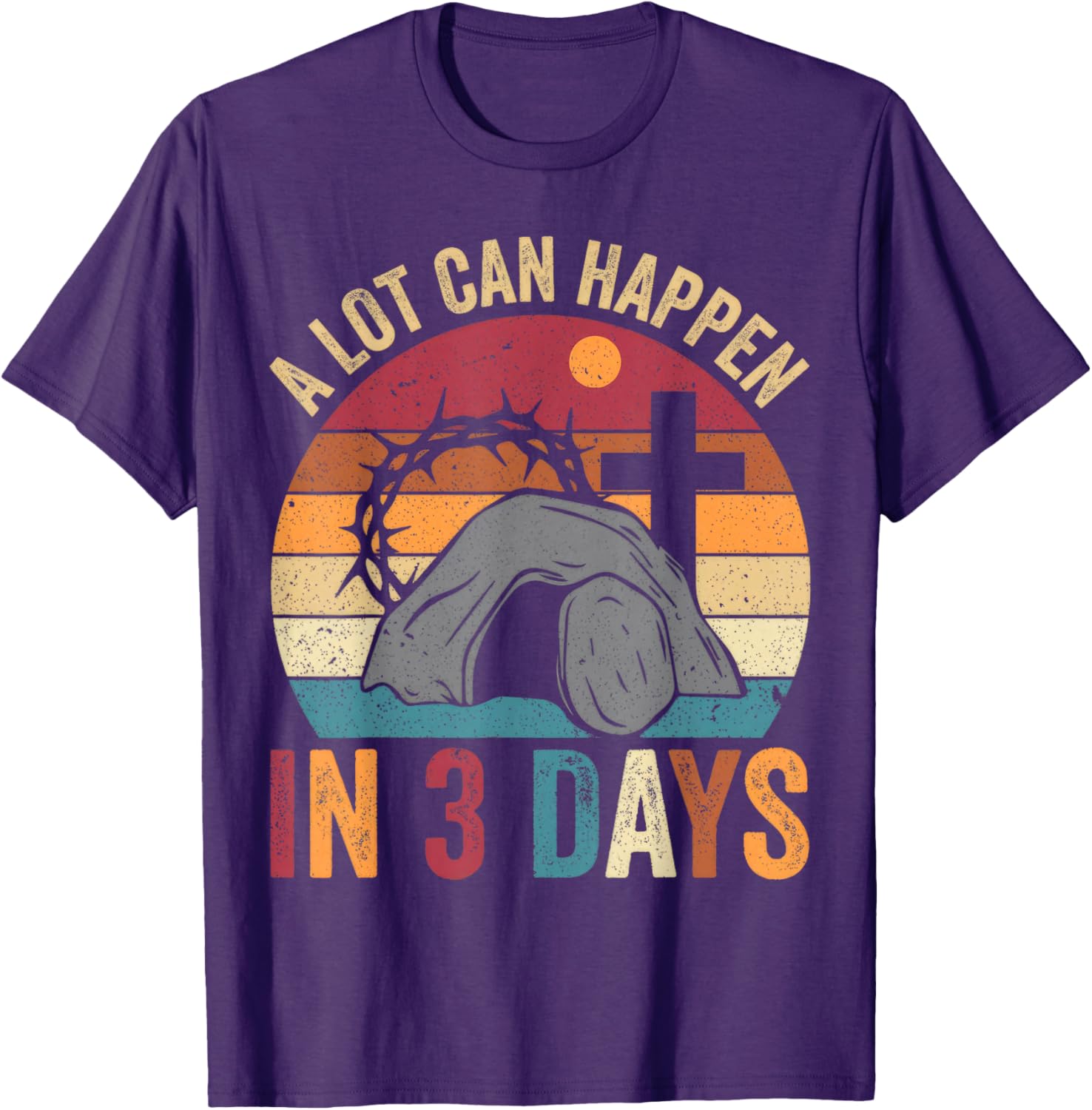 Retro Easter Christian T-Shirt Perfect for Celebrating Faith in Style - 23