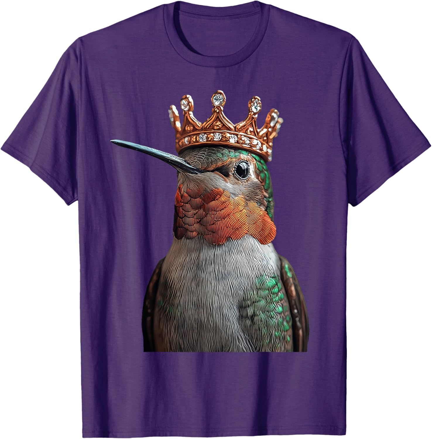 Hummingbird Crown T-Shirt for Nature Lovers - Stylish and Comfortable Design - 5