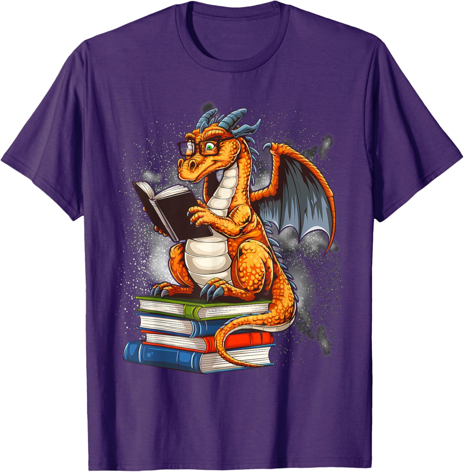 Book Dragon Reading T-Shirt for Book Lovers - Cozy Literary Apparel - 10