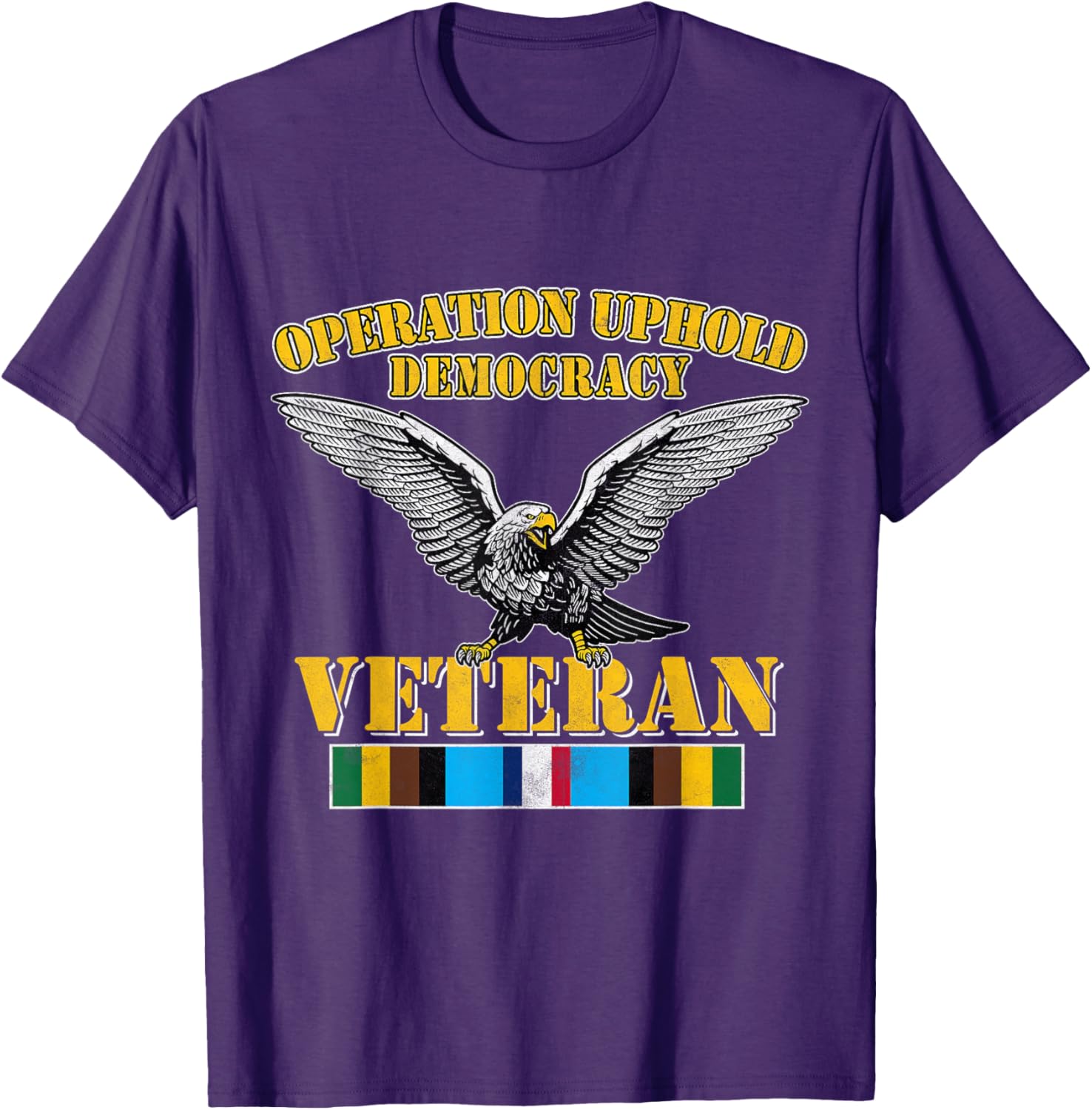 Veteran Operation Uphold Democracy Ribbon Haiti Vintage T-Shirt - 17