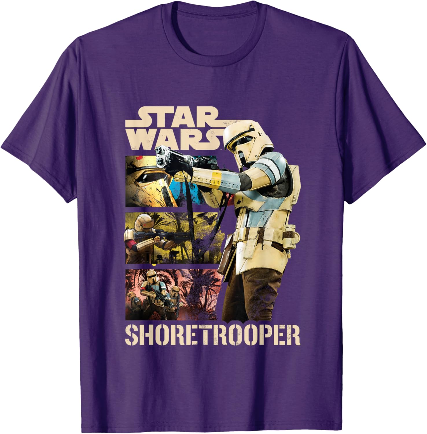 Star Wars Rogue One Shoretrooper Movie Panels T-Shirt for Fans - 2