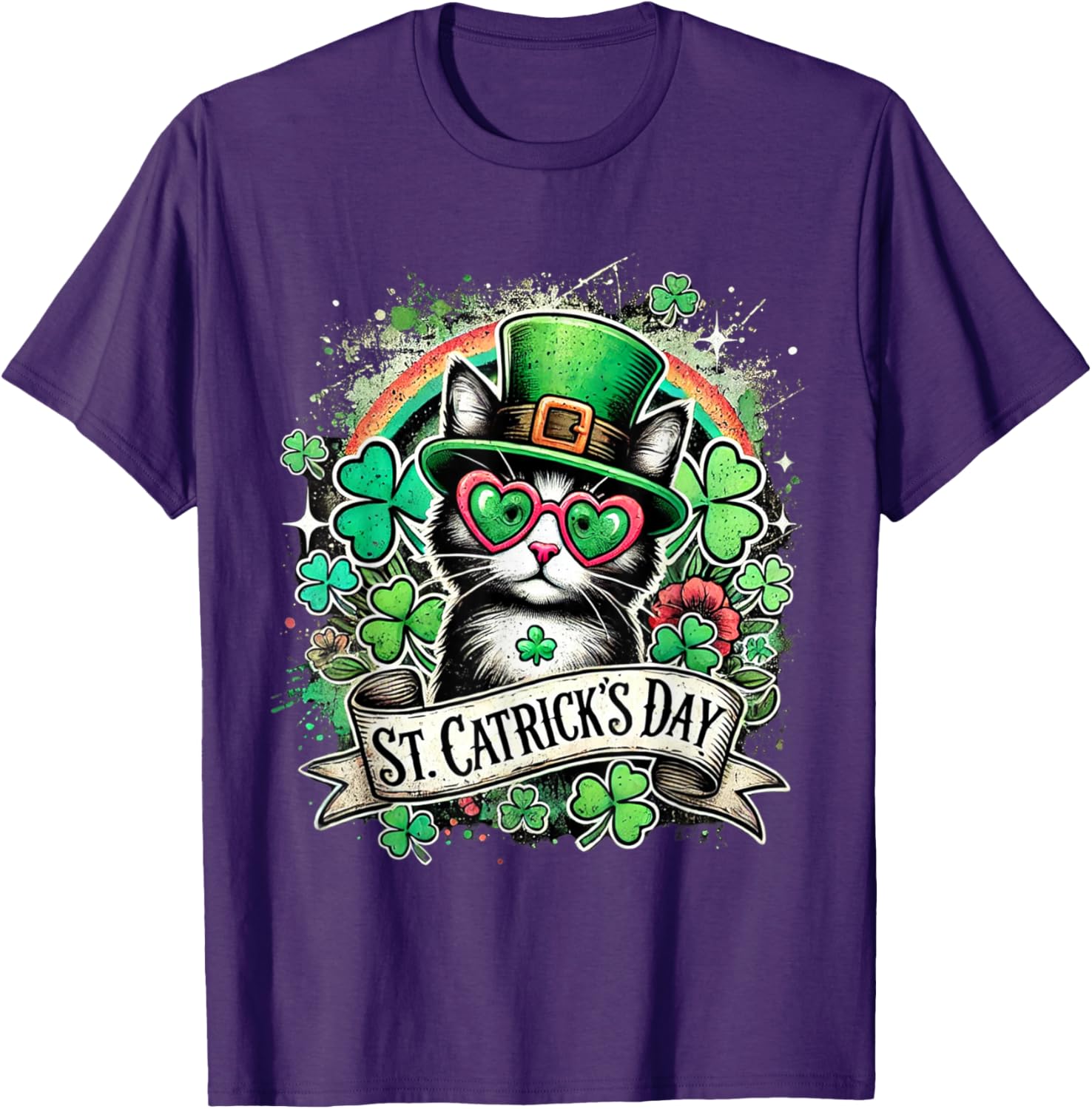 St Patricks Day Cats T-Shirt for Men, Women, and Kids - Fun Pet Tee - 6