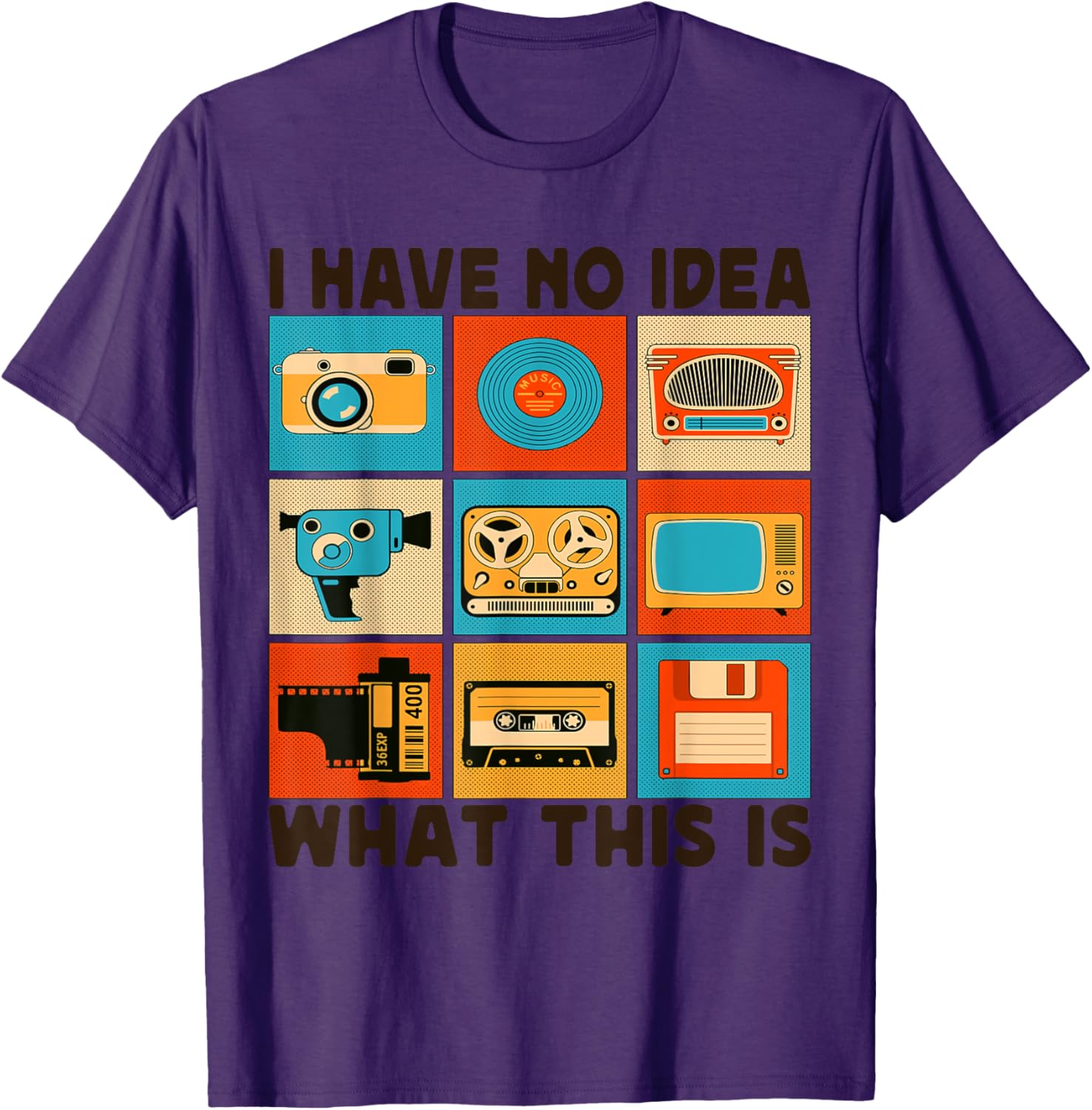 Retro I Have No Idea What This Is T-Shirt for Men Women Kids 70s 80s 90s - 6