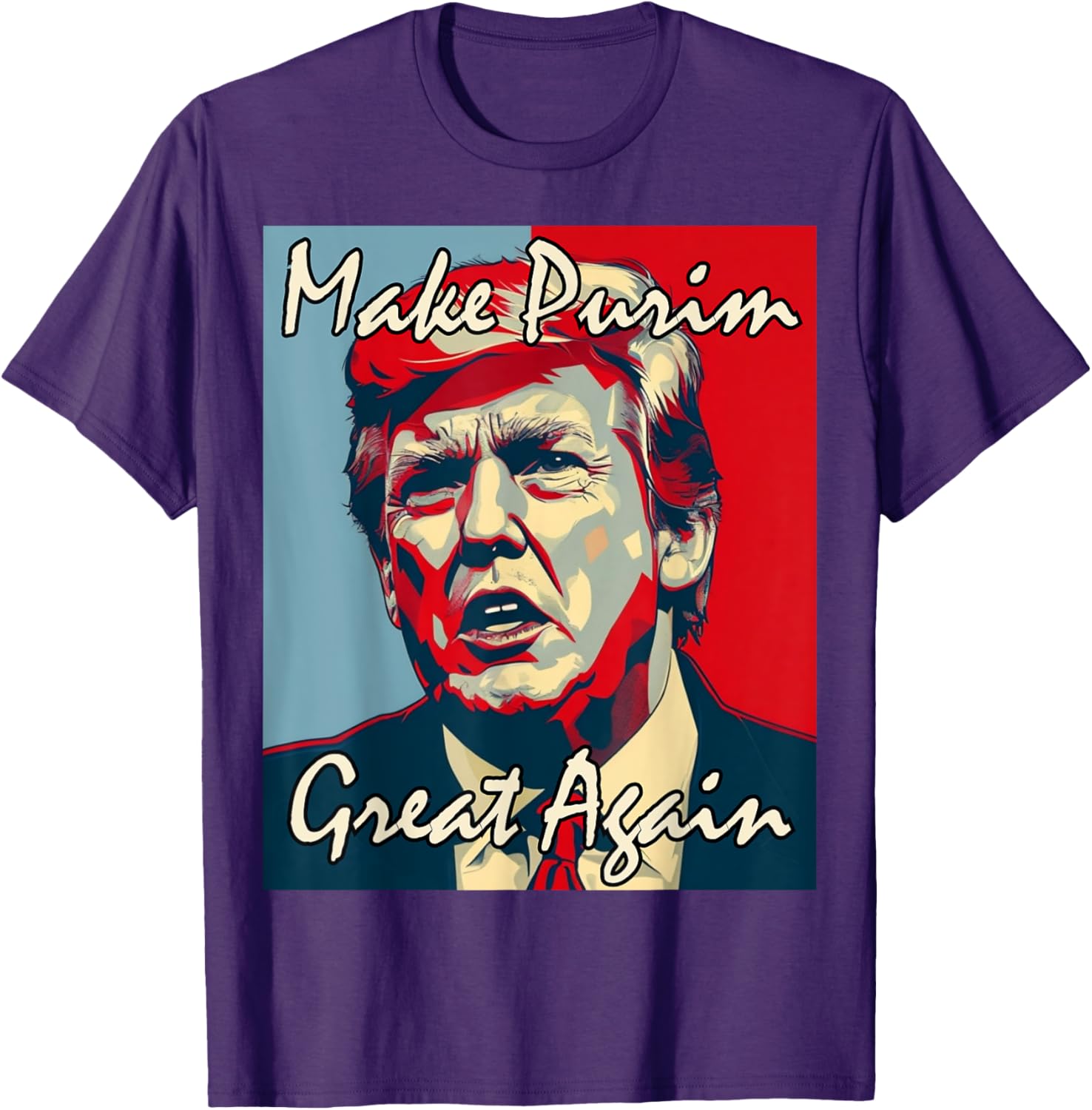 Make Purim Great Again Trump Costume T-Shirt for Festive Celebrations - 6