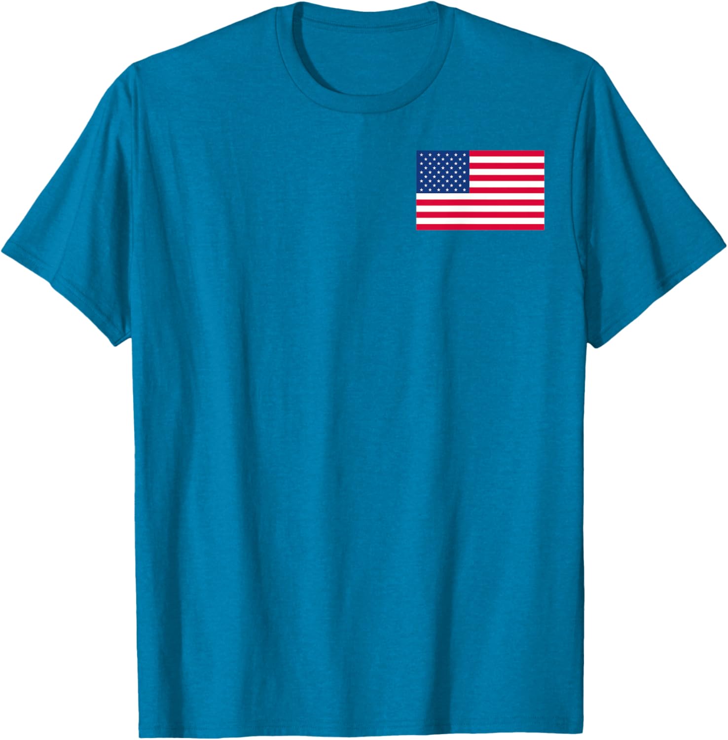 Patriotic American Flag Small Print T-Shirt for Casual Style Lovers - 27