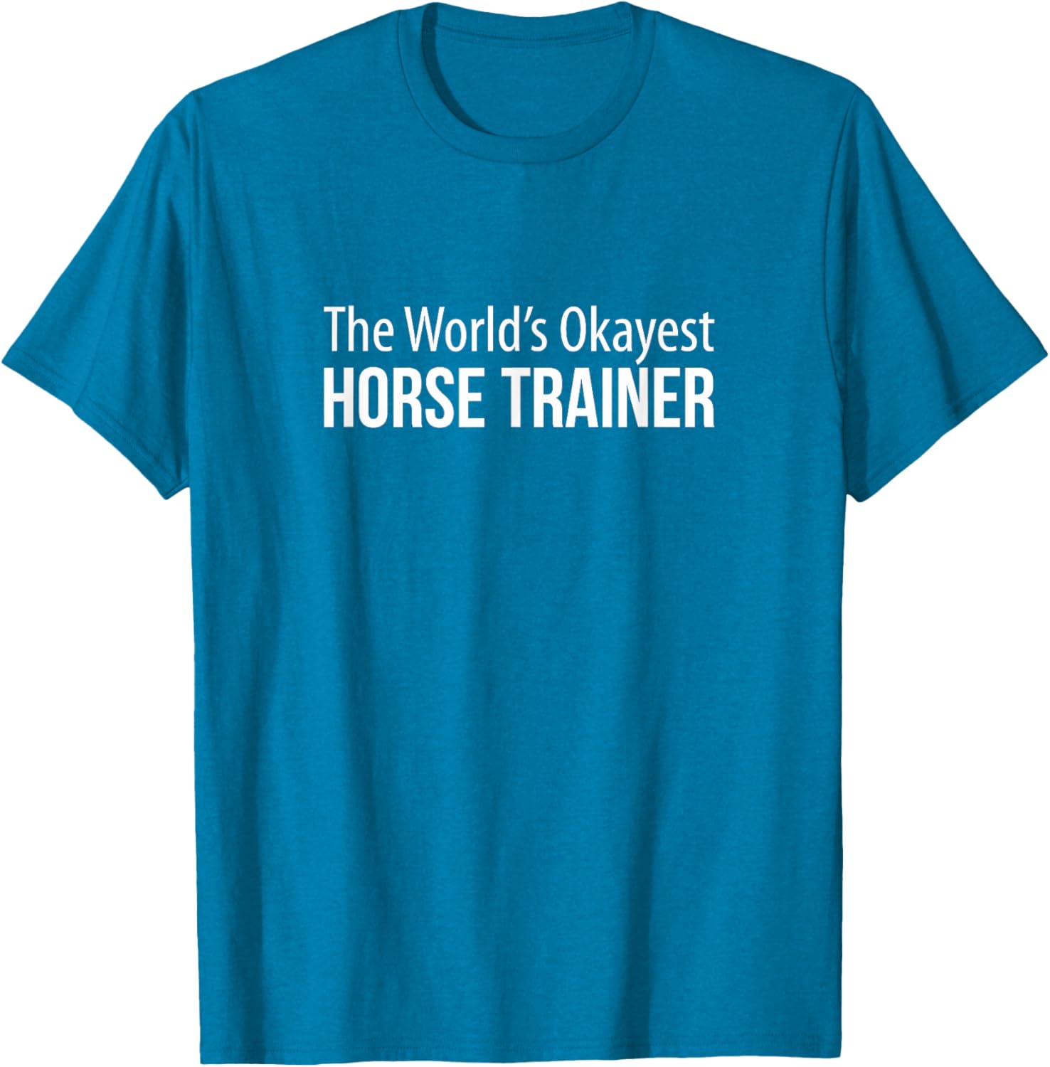 World's Okayest Horse Trainer T-Shirt - Perfect Gift for Equestrians - 8