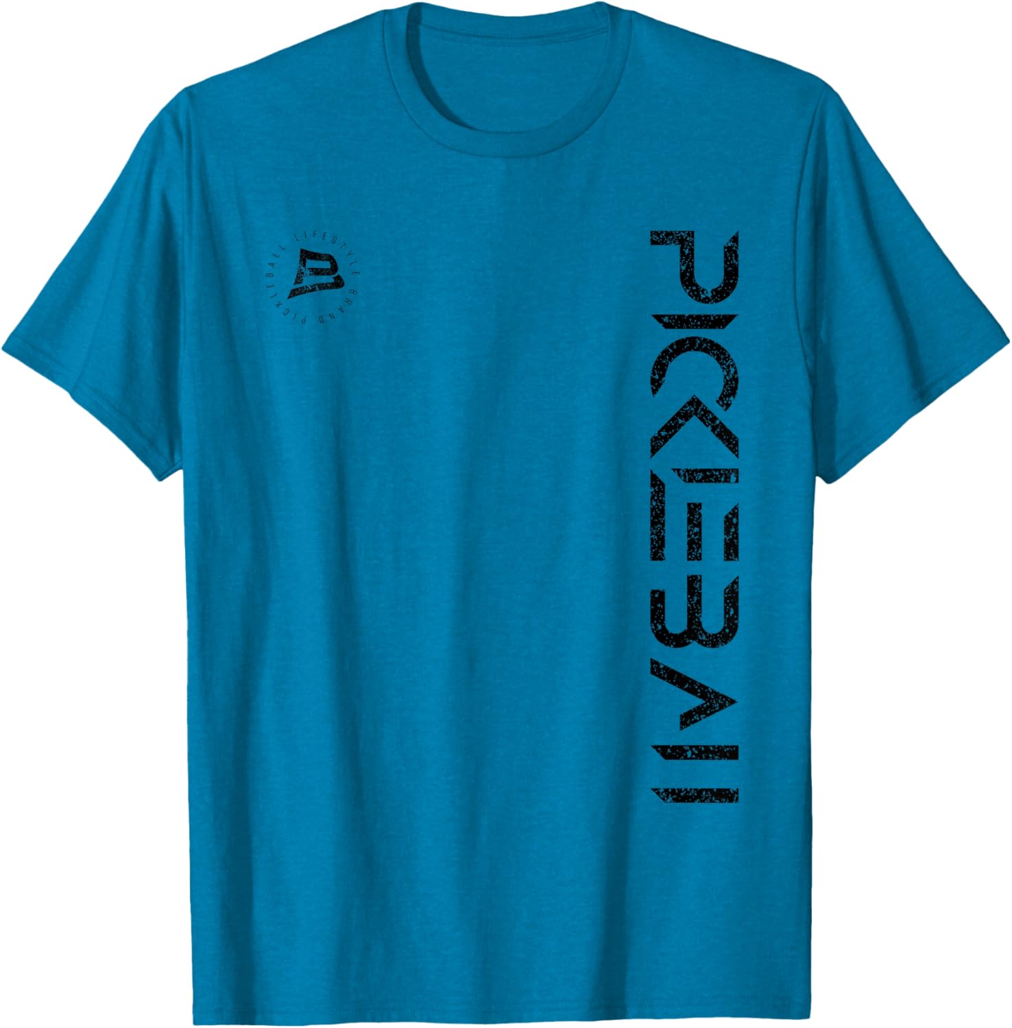 Distressed Black Pickleball T-Shirt for Ultimate Sports Comfort and Style - 1