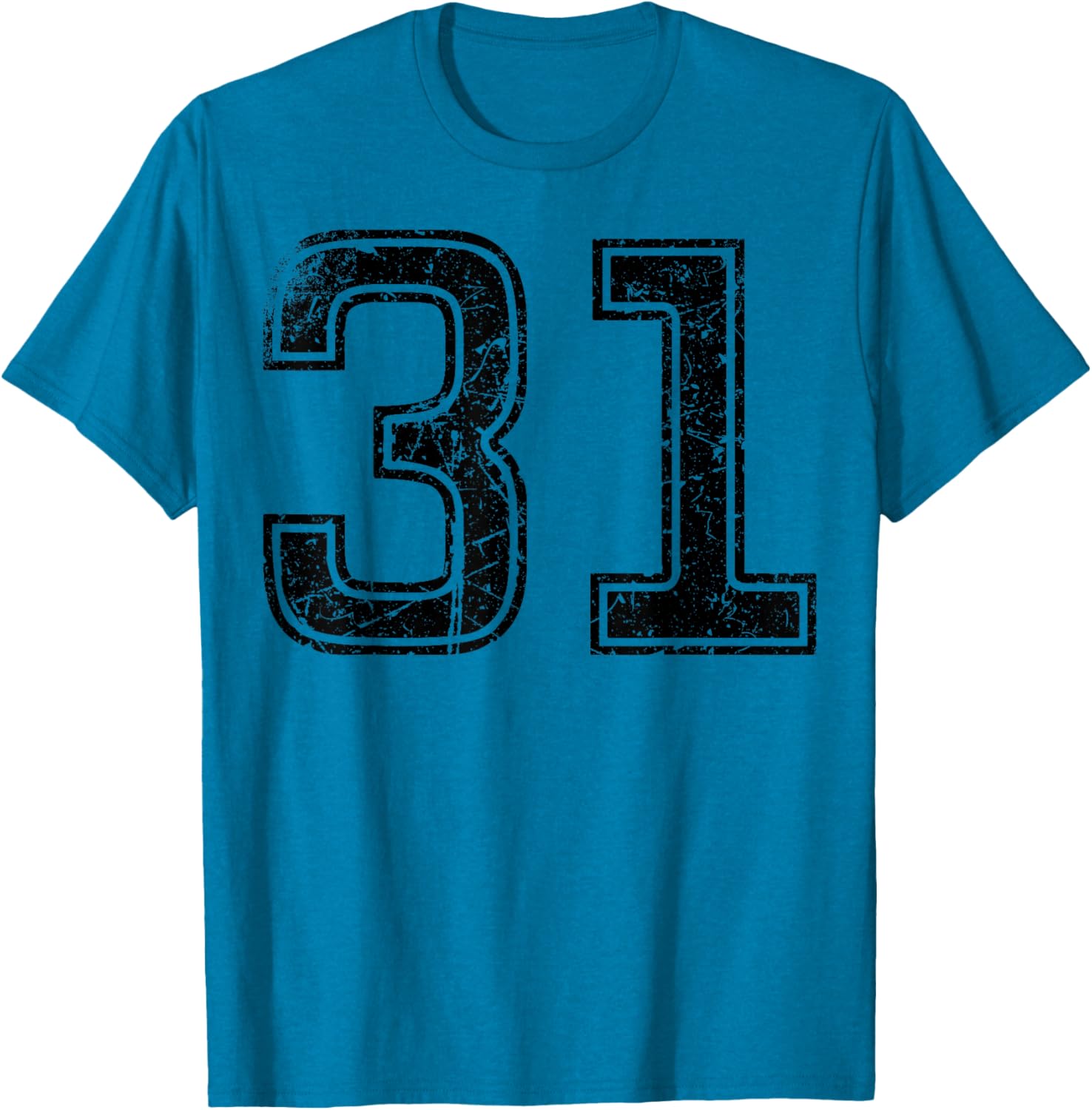 Vintage Sport Black Number 31 T-Shirt for Casual Style Enthusiasts - 20