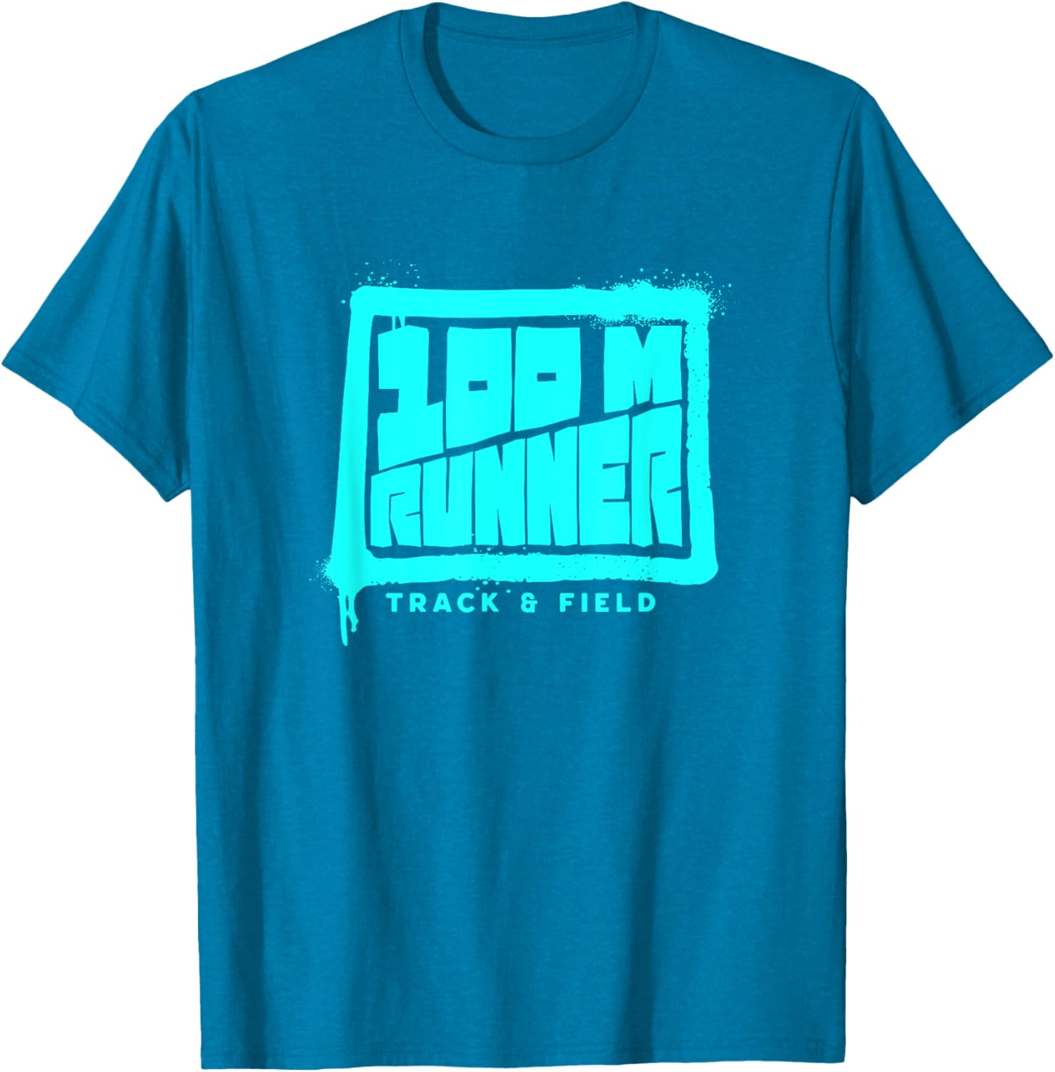 100 M Runner Track and Field T-Shirt for Athletes and Sports Fans - 3