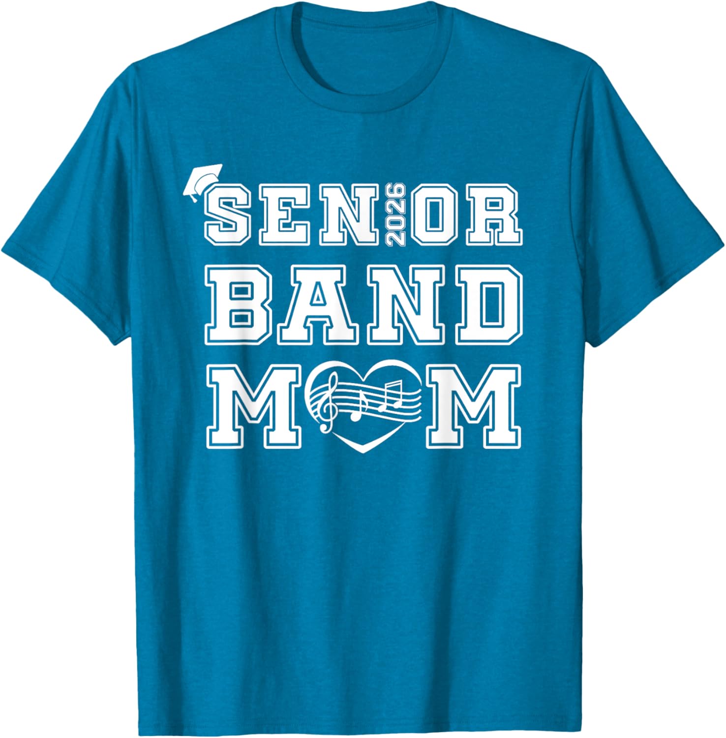 Senior Marching Band Mom Class Of 2026 T-Shirt for Women - Perfect Gift! - 4