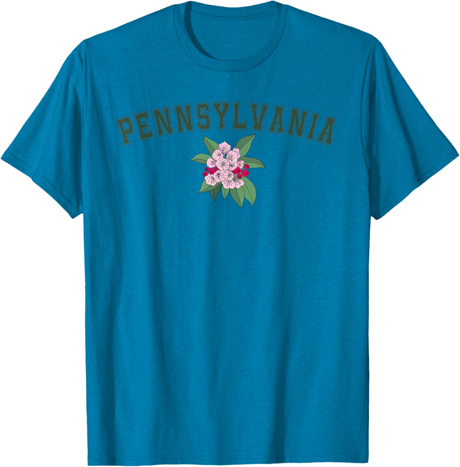 Pennsylvania Flower Graphic T-Shirt for Nature Lovers and Fans - 1