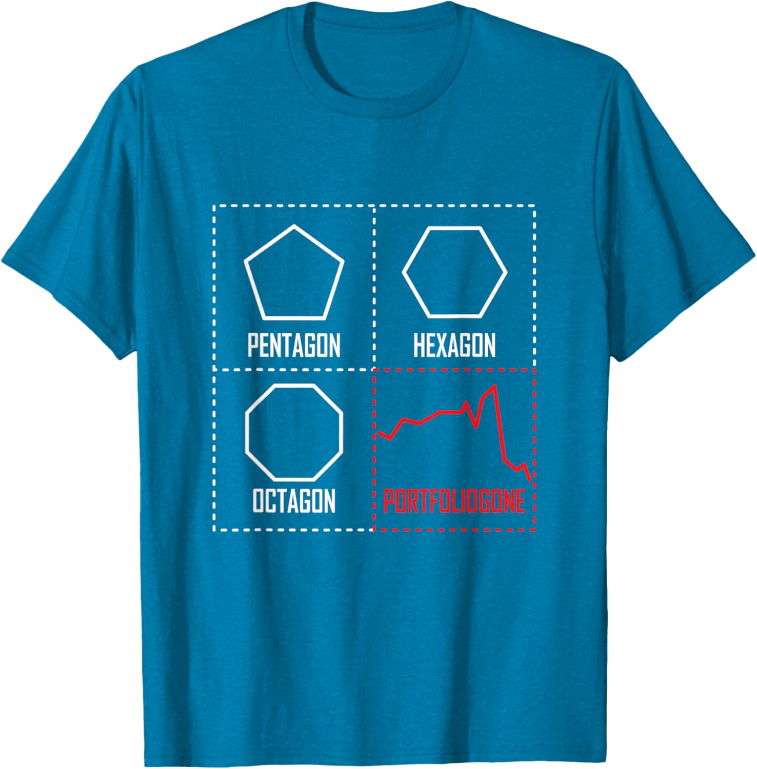 Funny Geometry Portfolio Stock Market Quote T-Shirt for Fun Outfits - 13
