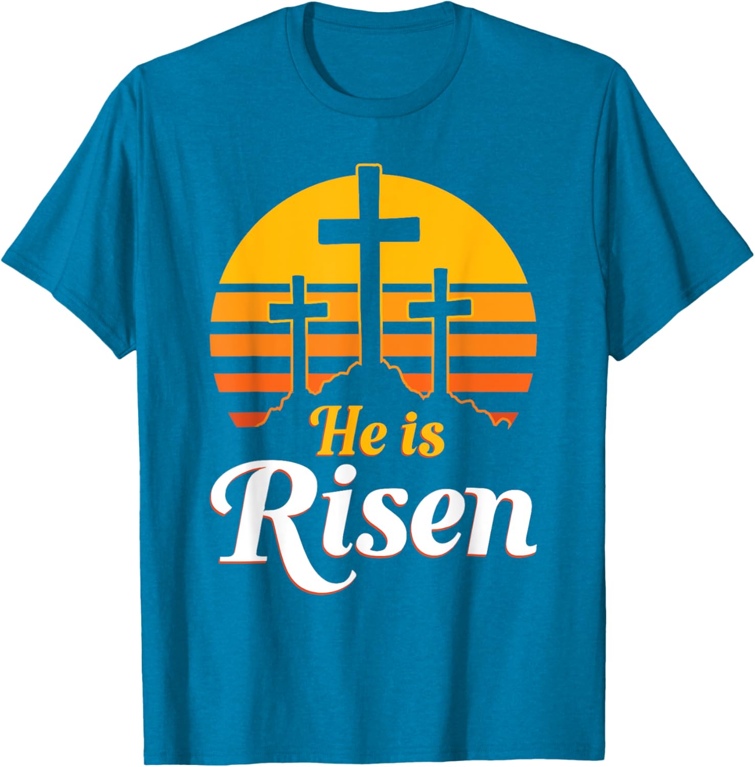 He Is Risen Christian Easter T-Shirt for Celebrating Jesus' Resurrection - 14
