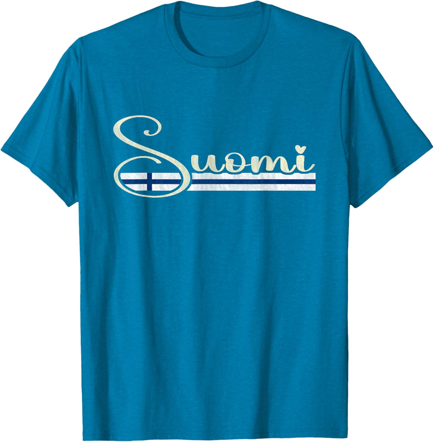 Suomi Finland Script T-Shirt Stylish Clothing for Proud Finns - 7