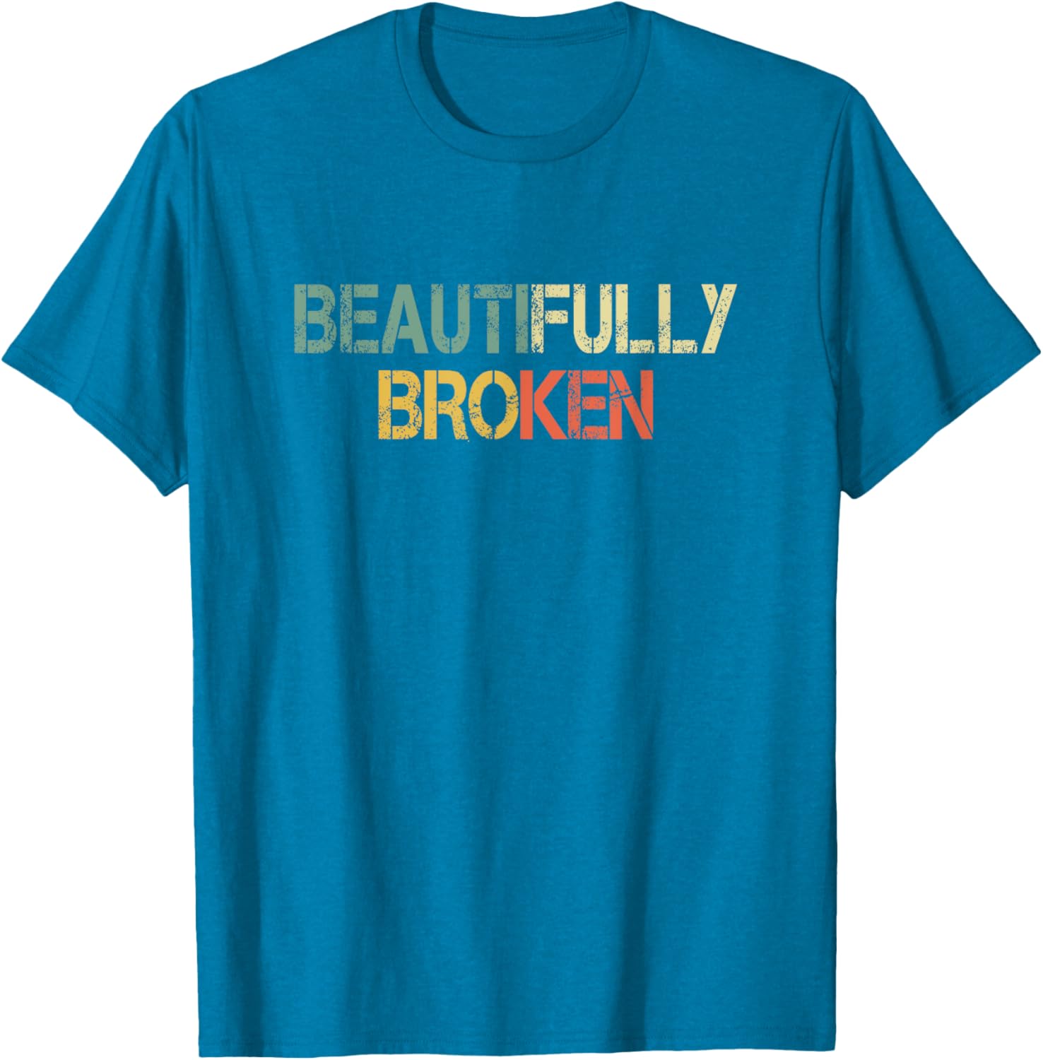 Retro Christian Beautifully Broken T-Shirt for Faith and Style Lovers - 17