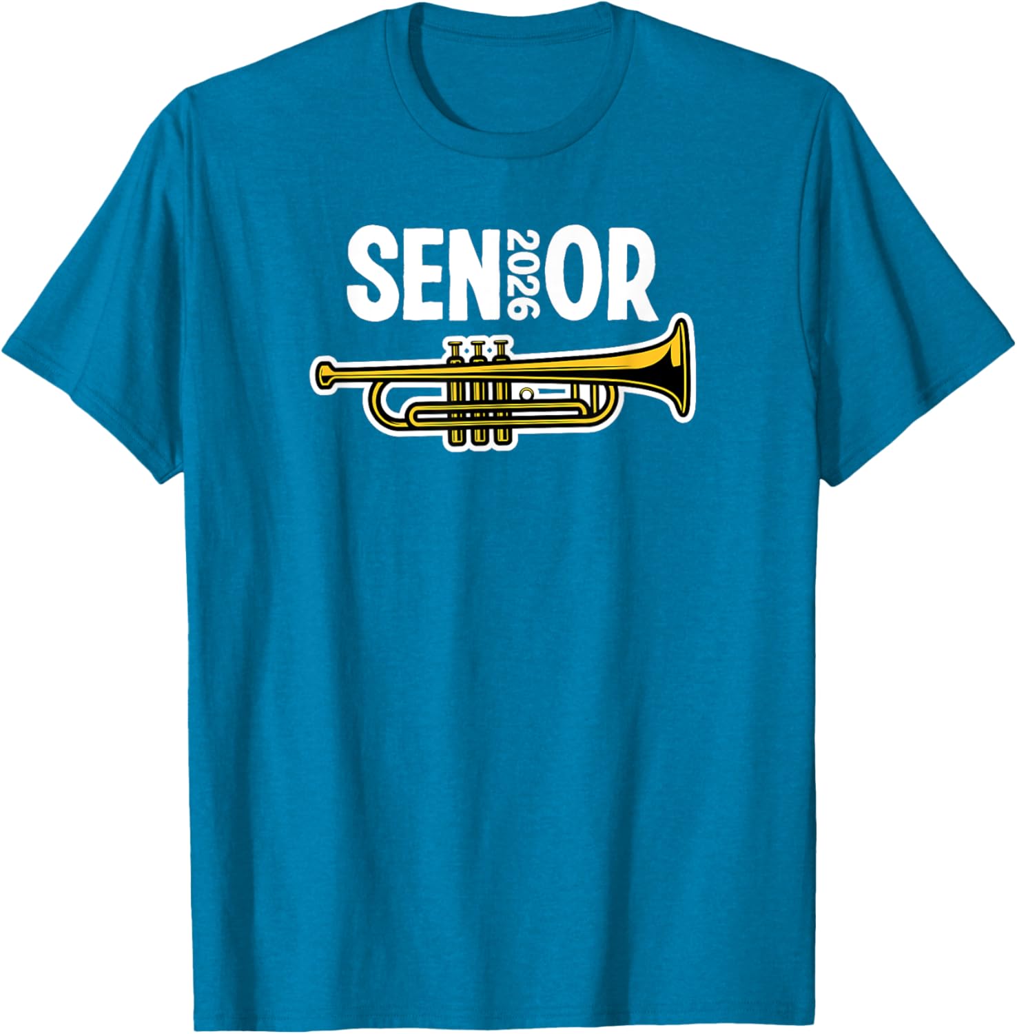 2026 Senior Trumpet Player Marching Band T-Shirt for Music Lovers - 4