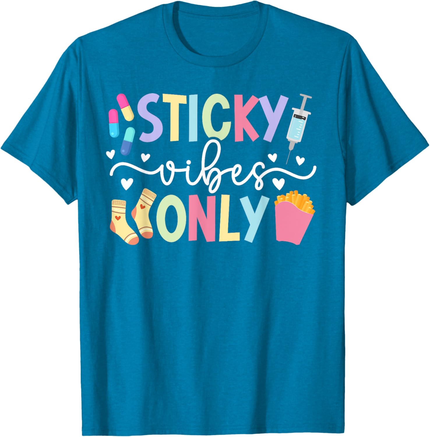 Sticky Vibes Only IVF Mom Transfer Day T-Shirt for Fertility Support - 8