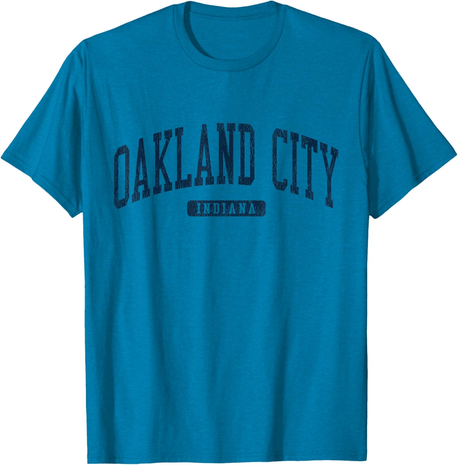 Oakland City Indiana College University Style Blue T-Shirt for Men and Women - 16