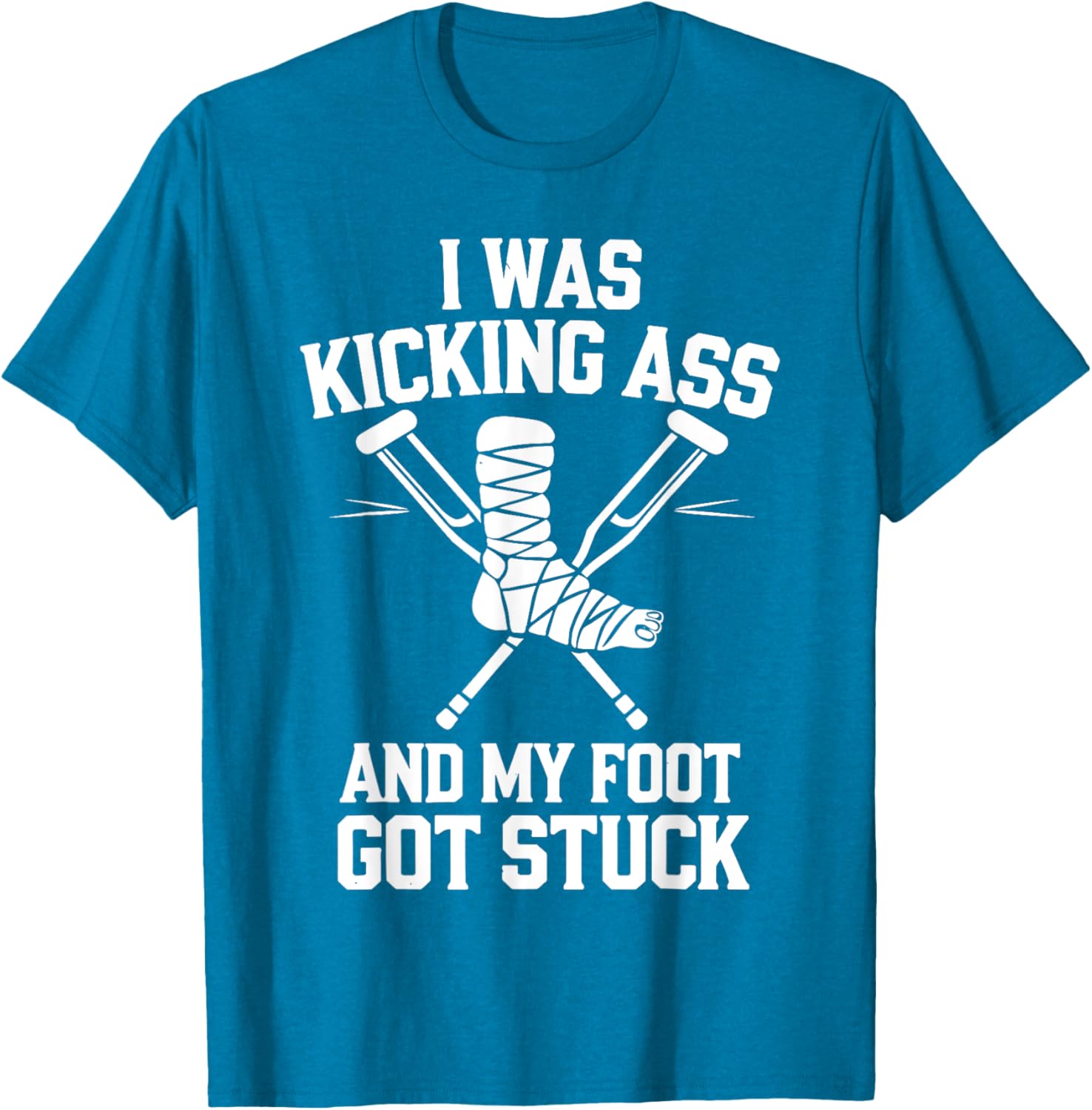Funny Broken Leg Art T-Shirt for Men, Women, and Kids Surgery Recovery - 6