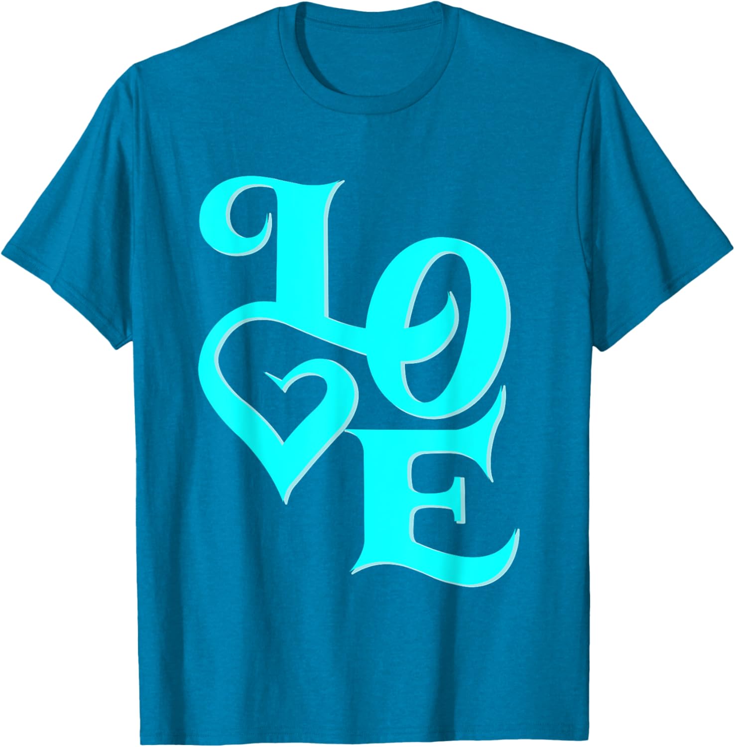 Stylish Turquoise Graphic T-Shirt Perfect for Fashionable Outfits - 12