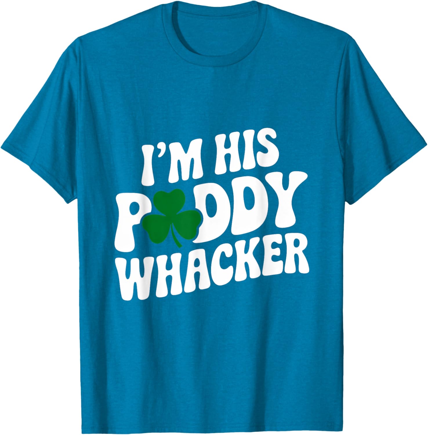 Groovy St Patrick's Day T-Shirt for Couples - I'm His Paddy Whacker - 14