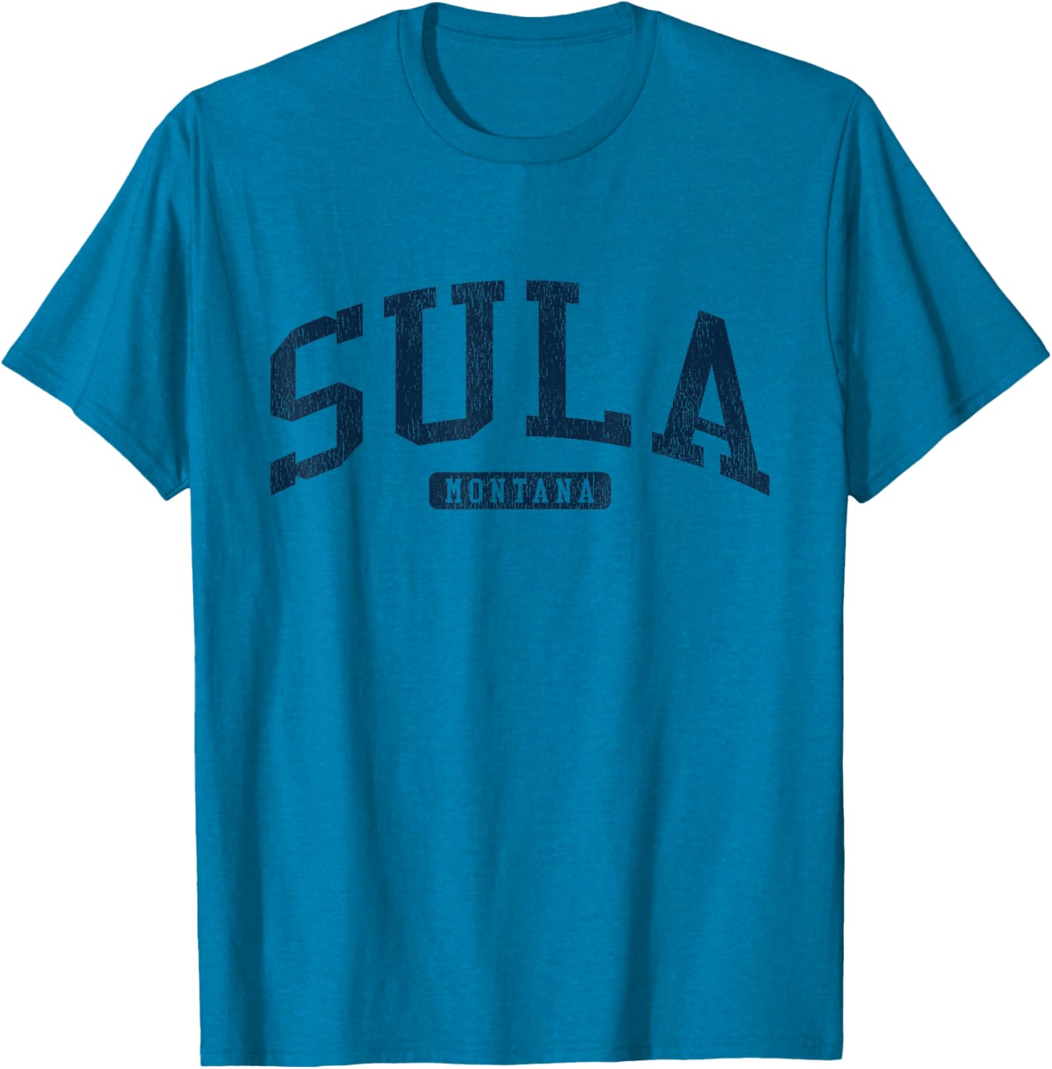 Sula Montana College University Style Blue T-Shirt for Casual Wear - 10