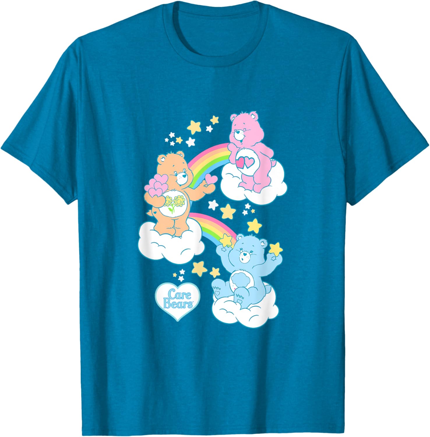 Care Bears Rainbow Kingdom Original Bear T-Shirt for Fun Stylish Wear - 15