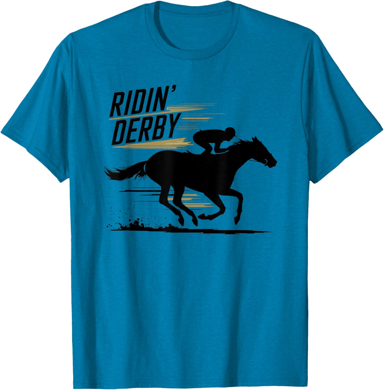 Ridin Derby Retro Horse Racing Fans Equestrian T-Shirt Fun Tee - 20