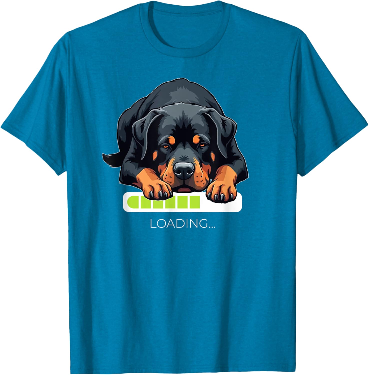 Rottweiler Loading T-Shirt Perfect for Dog Lovers and Rottie Fans - 9