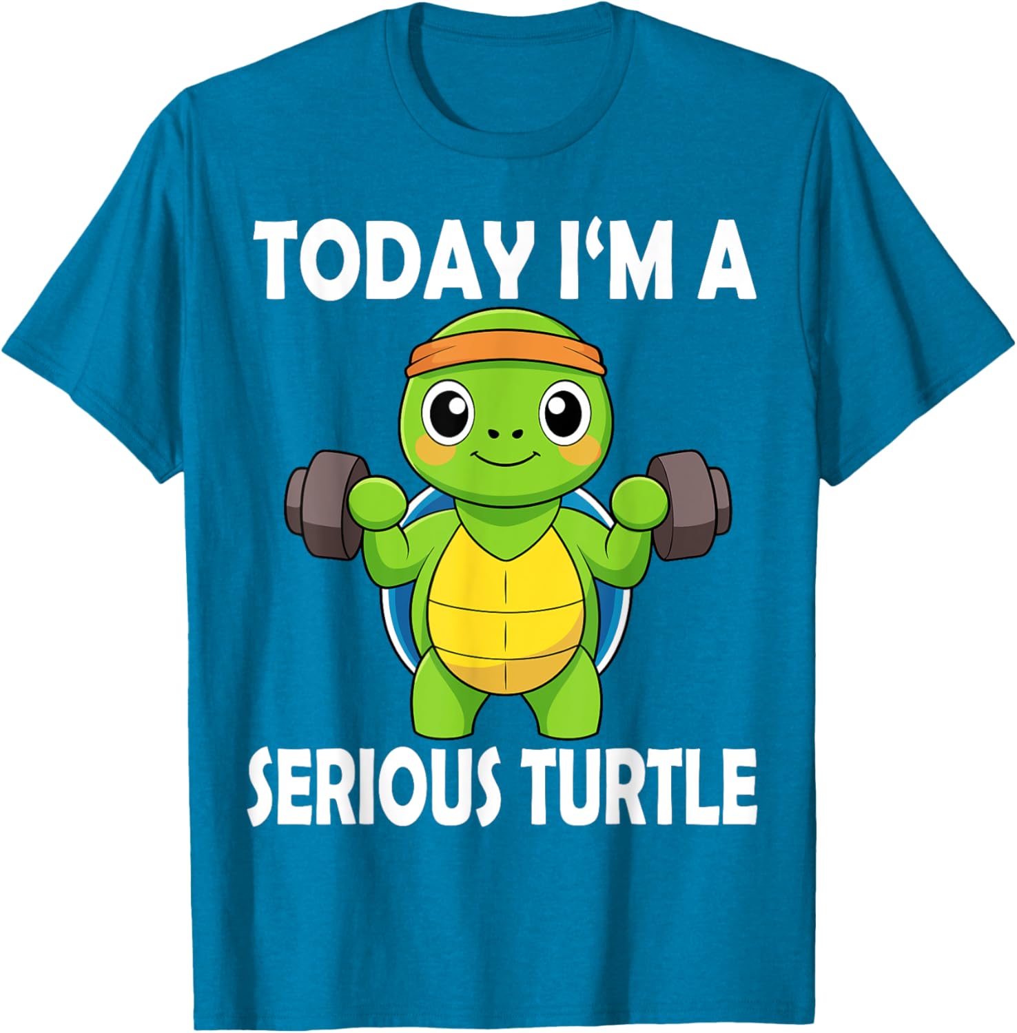 Serious Turtle Funny Fitness Gym T-Shirt for Weightlifting Enthusiasts - 16