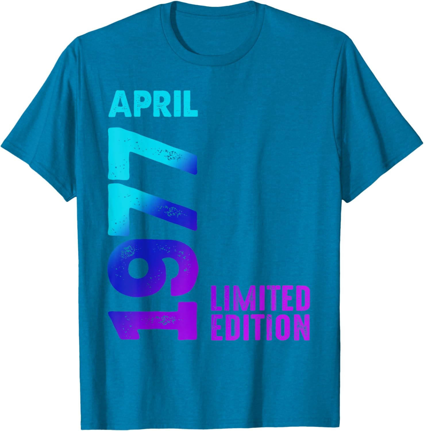 Vintage 1977 Retro T-Shirt Limited Edition Celebrate April Birthdays - 12
