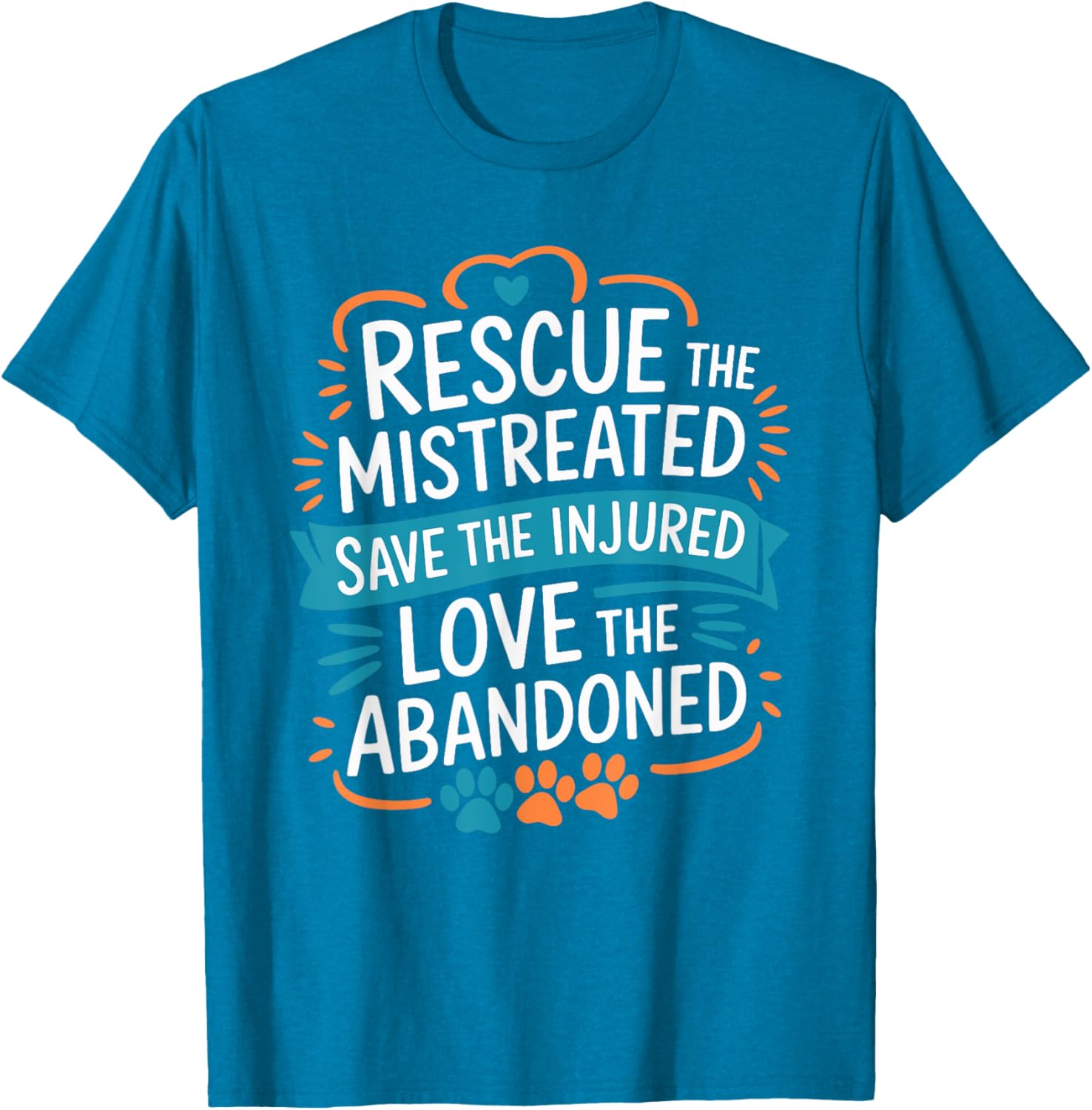 Rescue Mistreated Pets T-Shirt for Dog and Cat Lovers - Save Lives! - 13