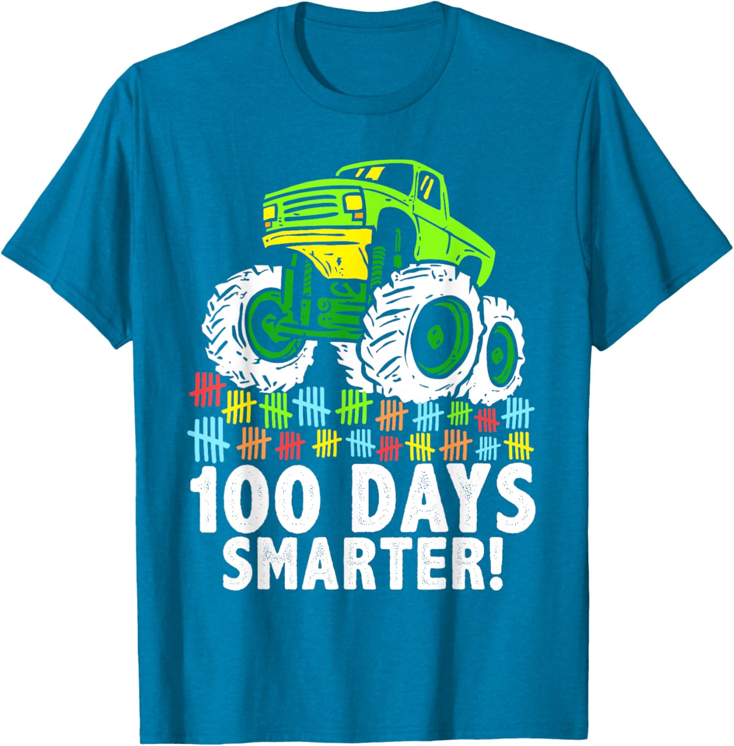 100 Days of School Monster Truck T-Shirt for Boys Fun and Stylish - 4