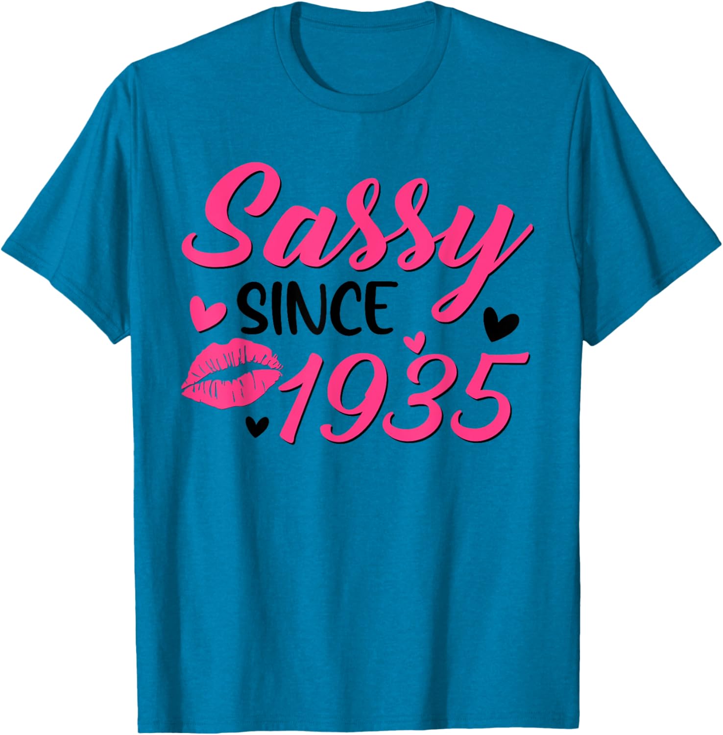 Sassy Since 1935 90th Birthday T-Shirt for Women Celebrating 90 Years - 9