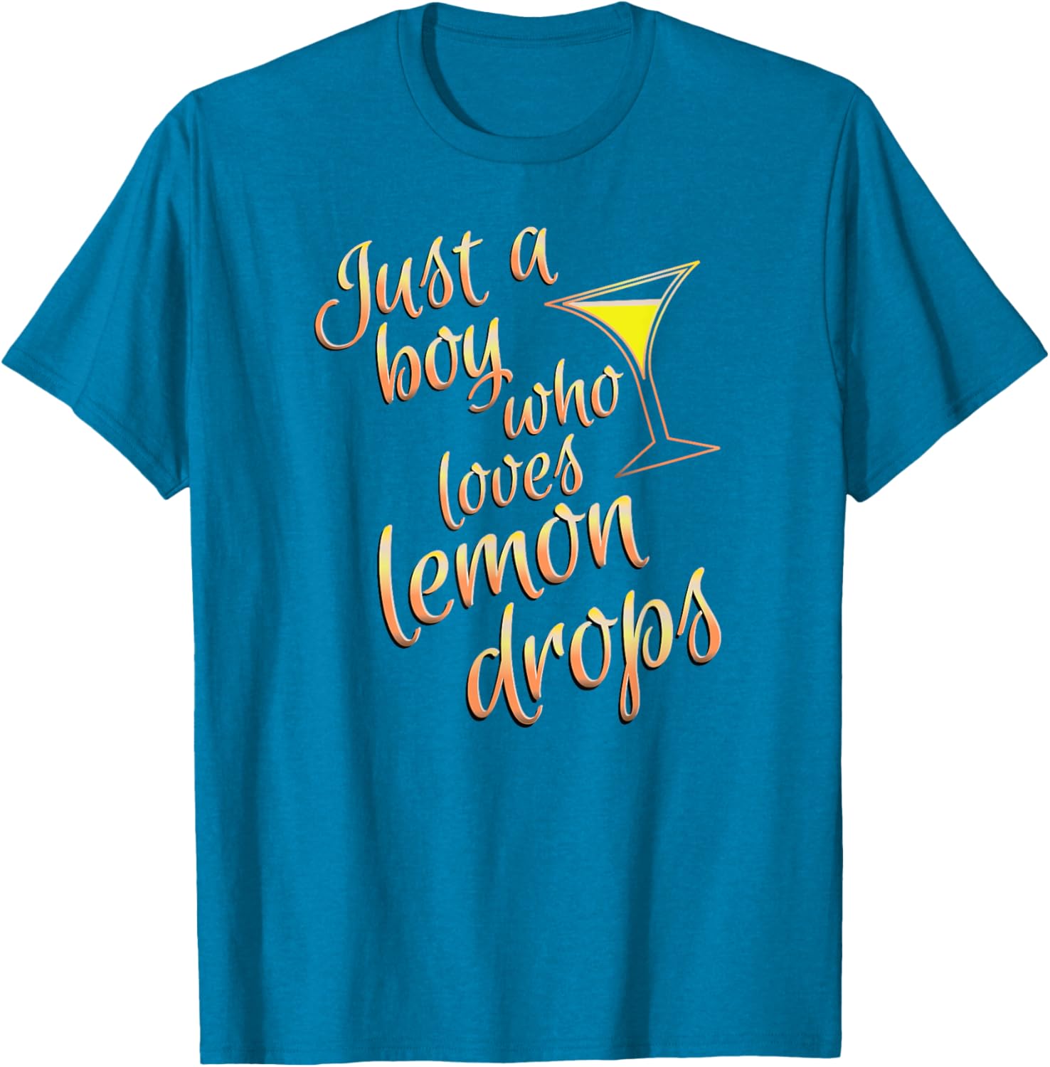 Lemon Drop Martini Boys T-Shirt for Fans of Fun Cocktails - 11