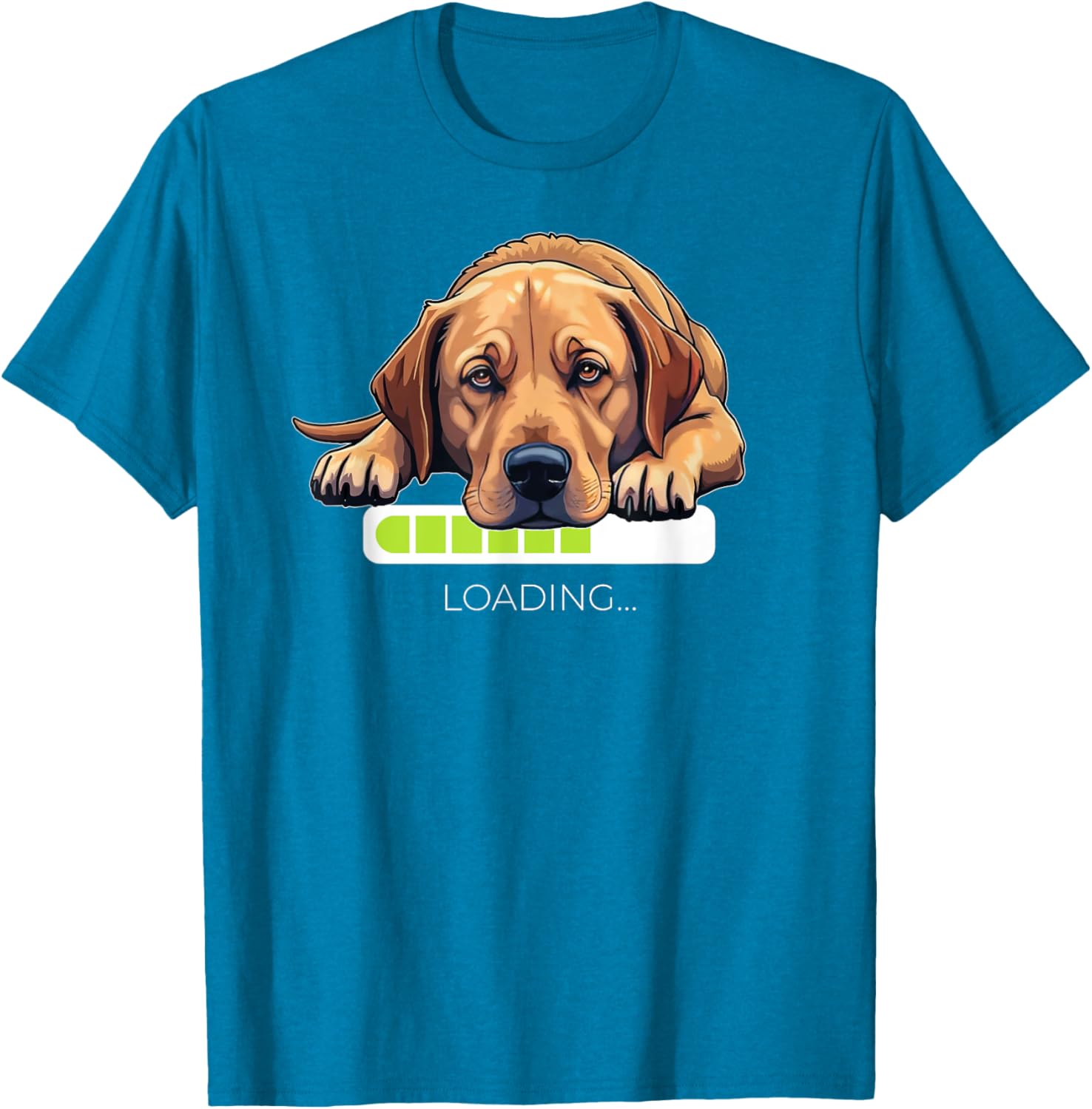 Labrador Retriever Dog Loading Graphic T-Shirt for Dog Lovers - 4