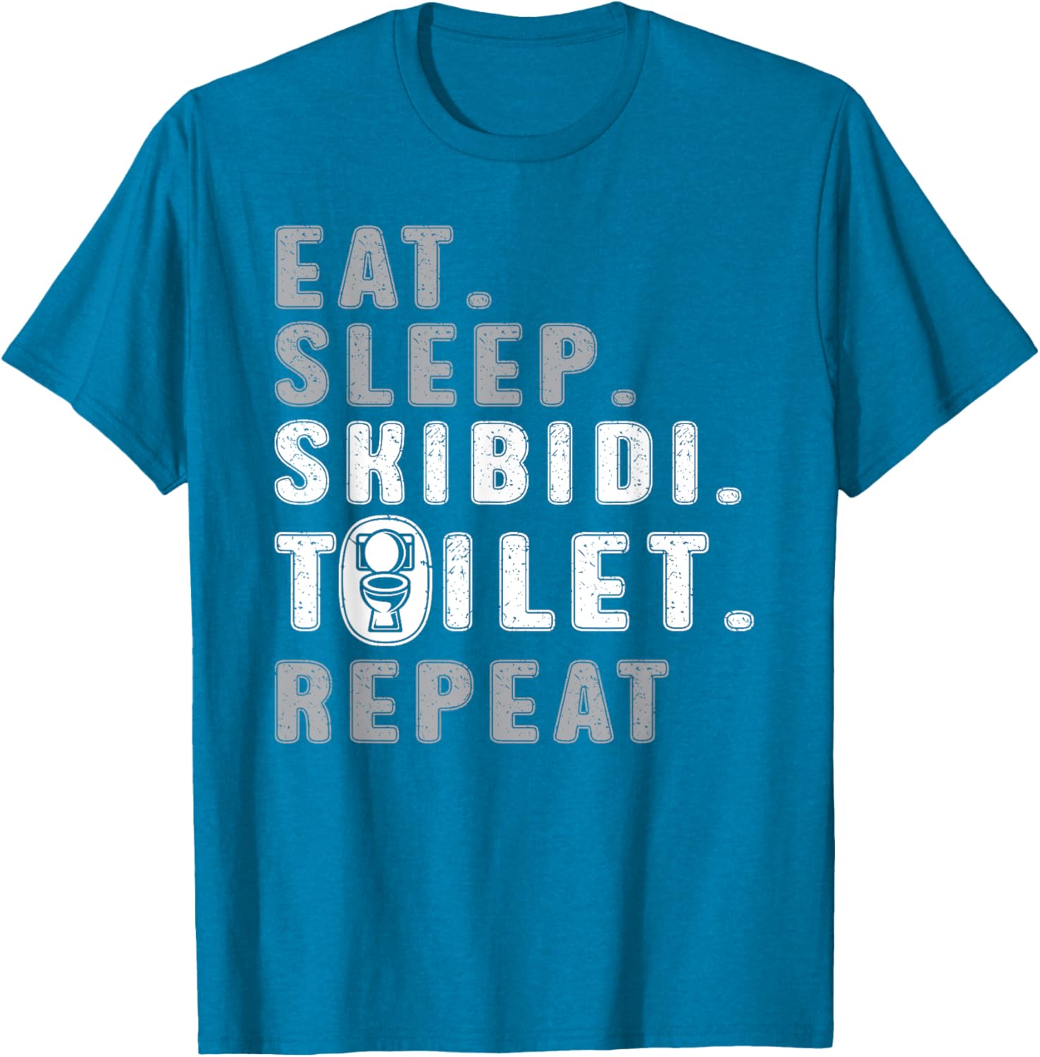 Funny Eat Sleep Skibidi Toilet Meme T-Shirt for Rizz Lovers - 9