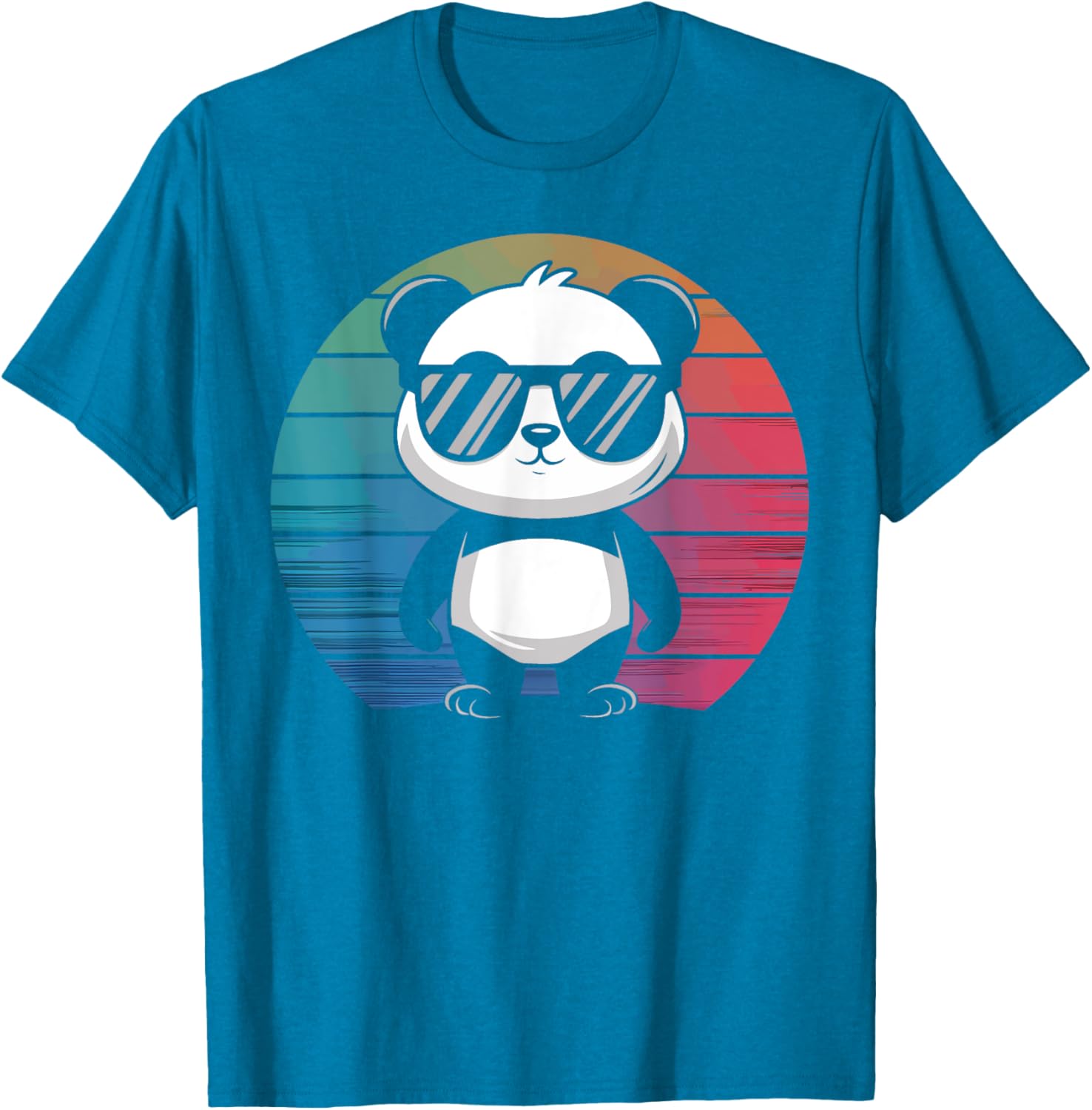 Retro Panda T-Shirt with Sunglasses for Chill Vibes and Fun Style - 3