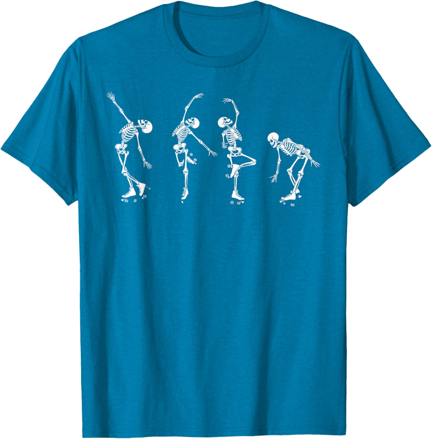 Skeletons Dancing on Roller Skates T-Shirt for Roller Derby Fans - 18