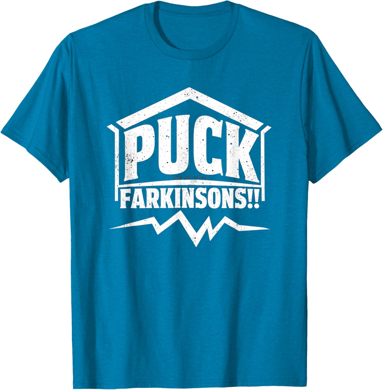 Humor Parkinson's Awareness Puck Farkinsons T-Shirt for Support and Style - 3