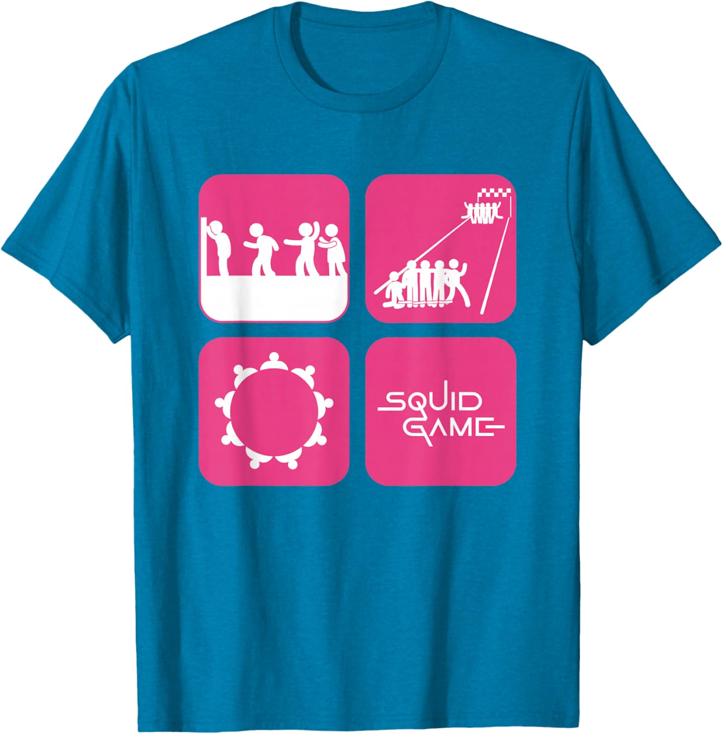 Squid Game 2 Icon Panels T-Shirt for Fans of Clothing and Style - 3