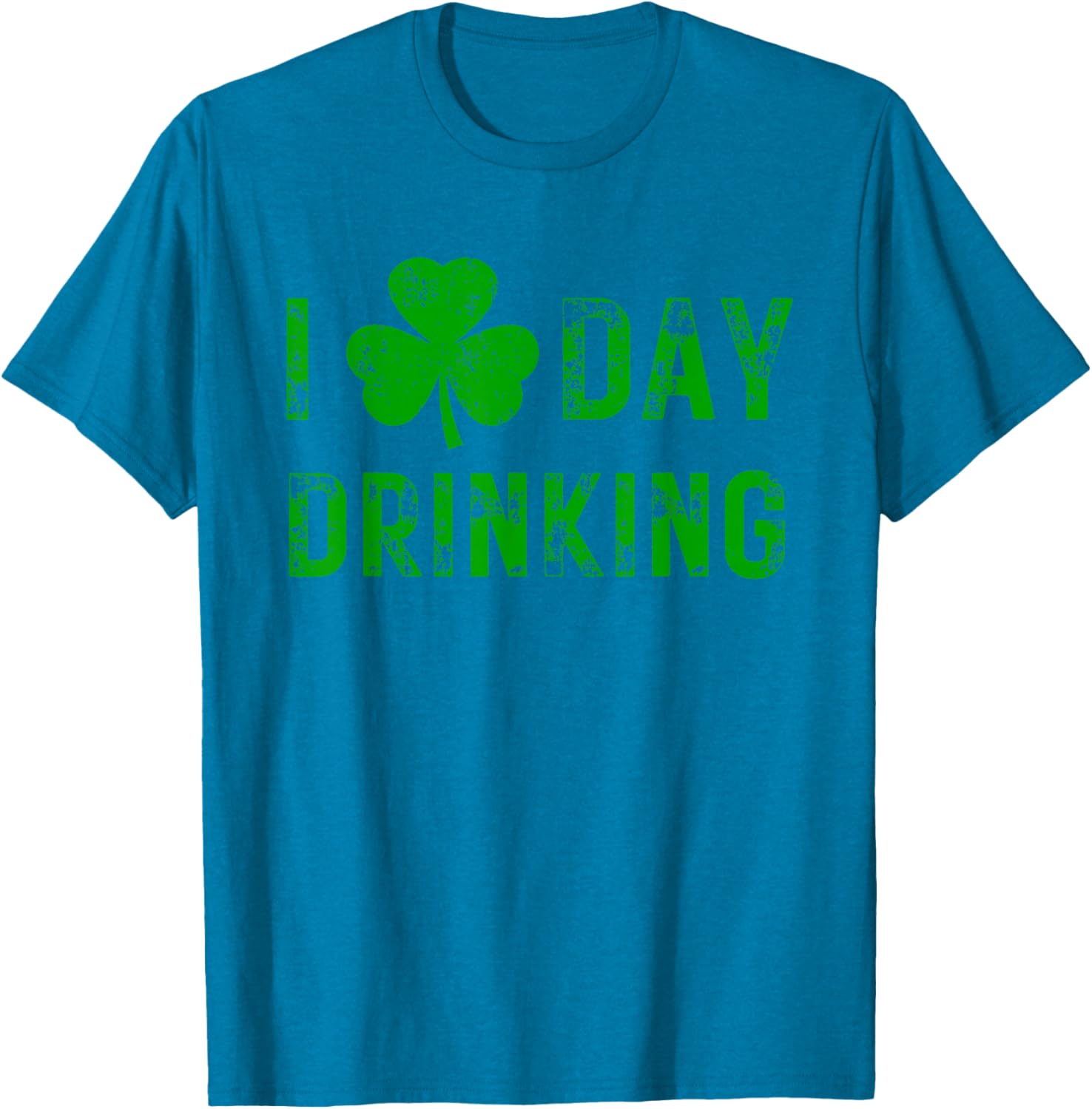 I Love Day Drinking Shamrock Heart St Paddy's Day T-Shirt for Fun Celebrations - 14