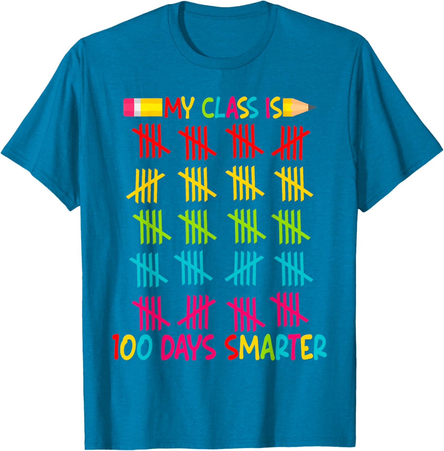 100 Days Smarter Teacher T-Shirt for 100th Day of School Celebrations - 11