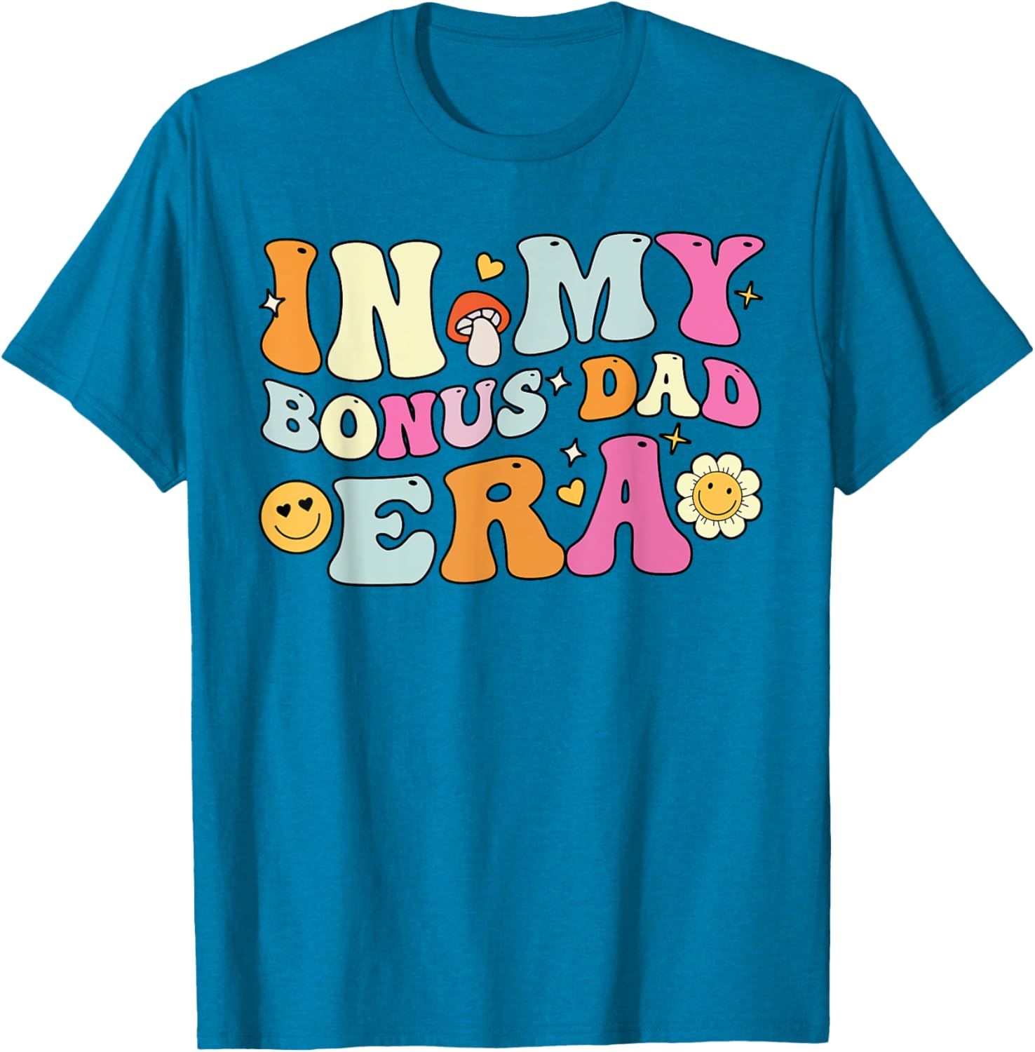 Groovy Bonus Dad T-Shirt for Father's Day Gift, Fun Stepdad Apparel - 21