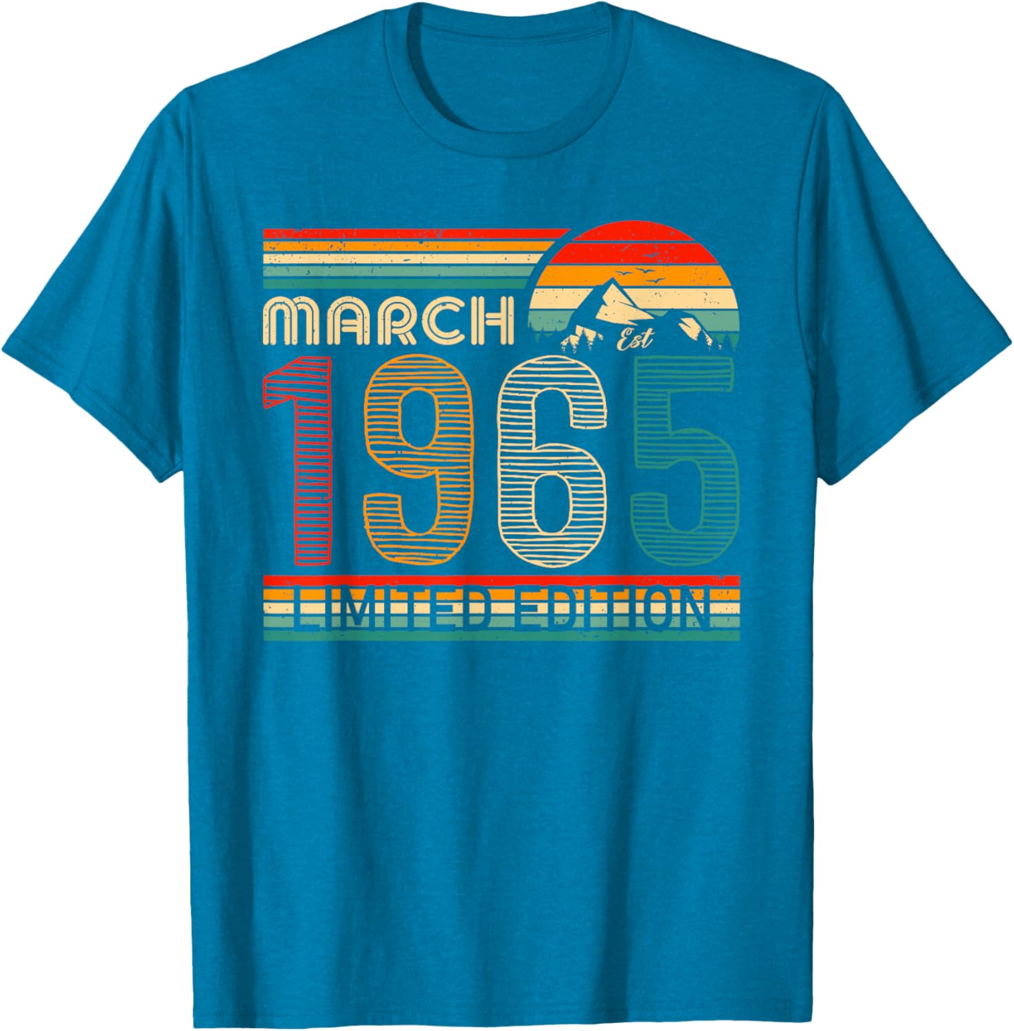 March 1965 Vintage Birthday T-Shirt Classic Design for Timeless Style - 21