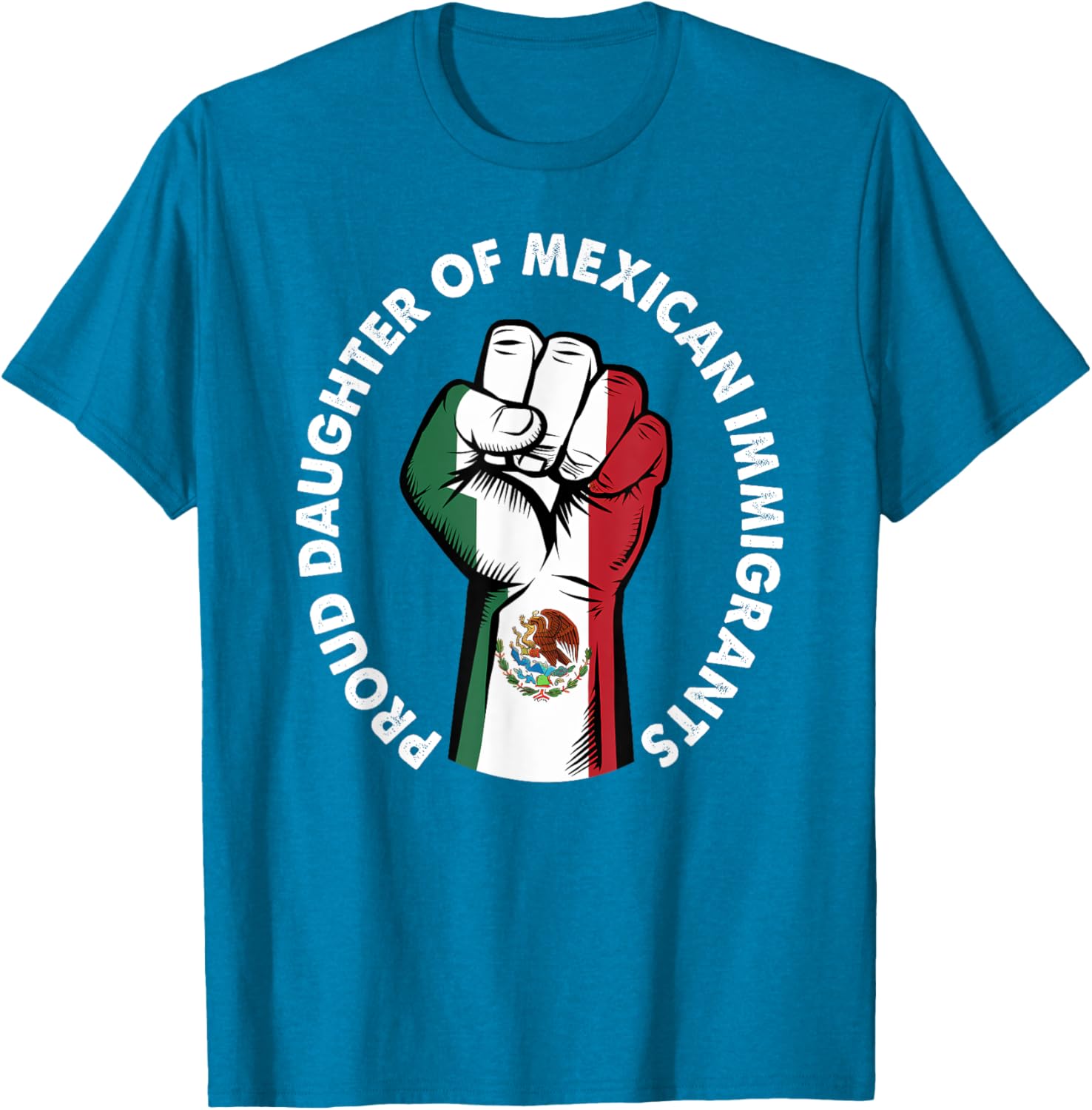Proud Daughter of Mexican Immigrants Mexico Flag T-Shirt for Women - 3