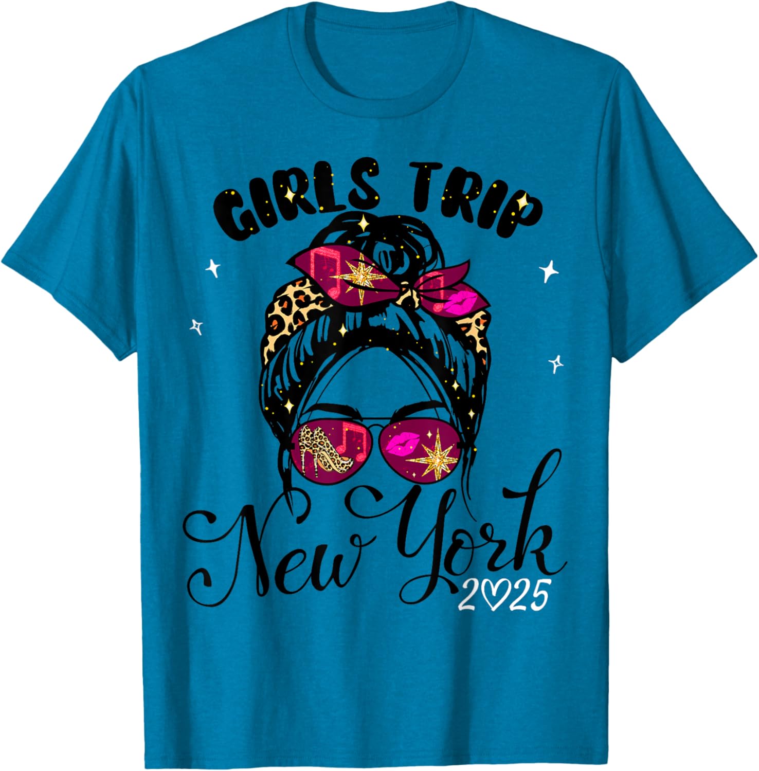 Girls Trip New York 2025 T-Shirt for Women's Birthday Weekend Fun - 3