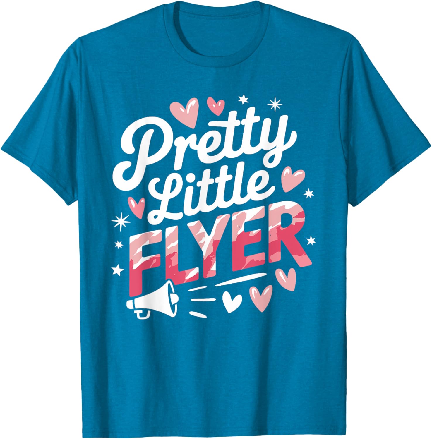 Pretty Little Flyer Cheerleader T-Shirt for Fans and Cheerleading Enthusiasts - 7