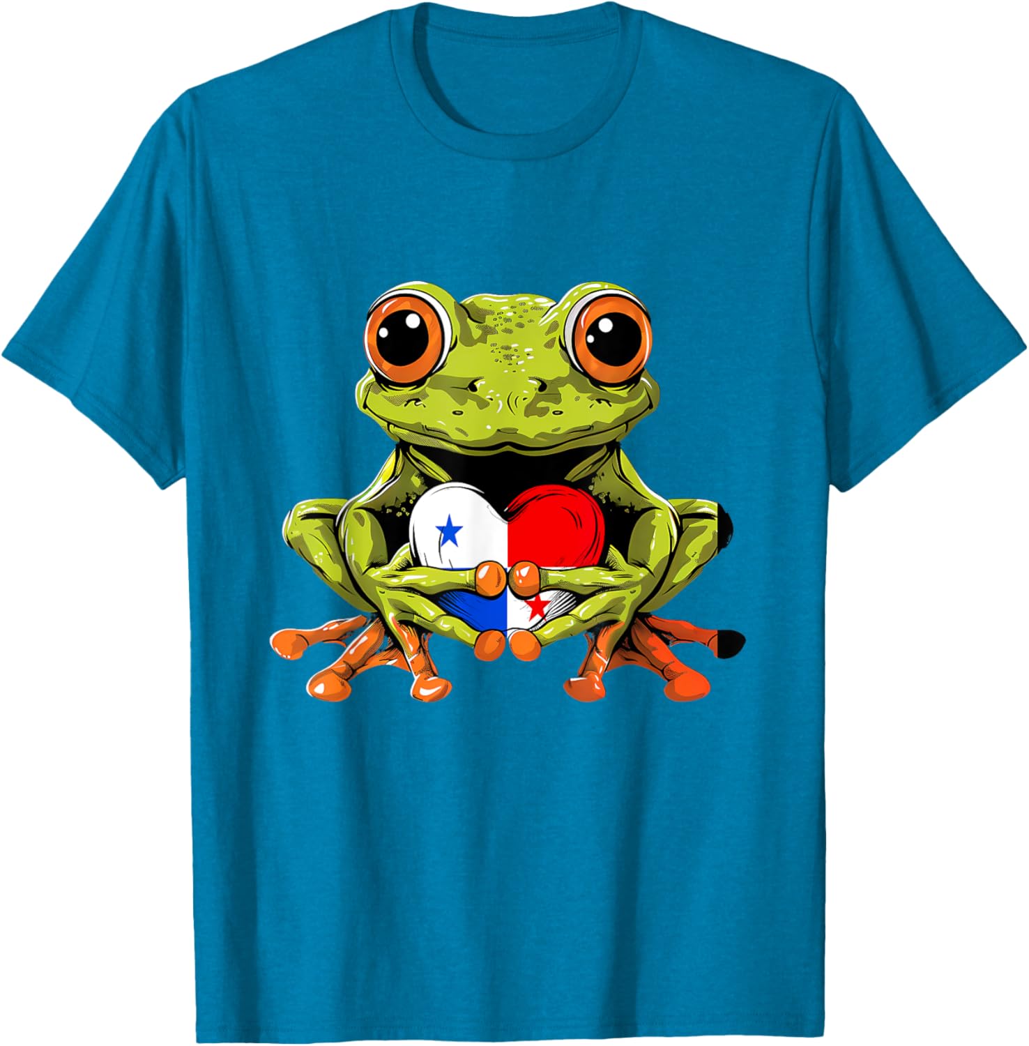Panama Toad Frog Heart T-Shirt Celebrating Panamanian Roots and Pride - 20